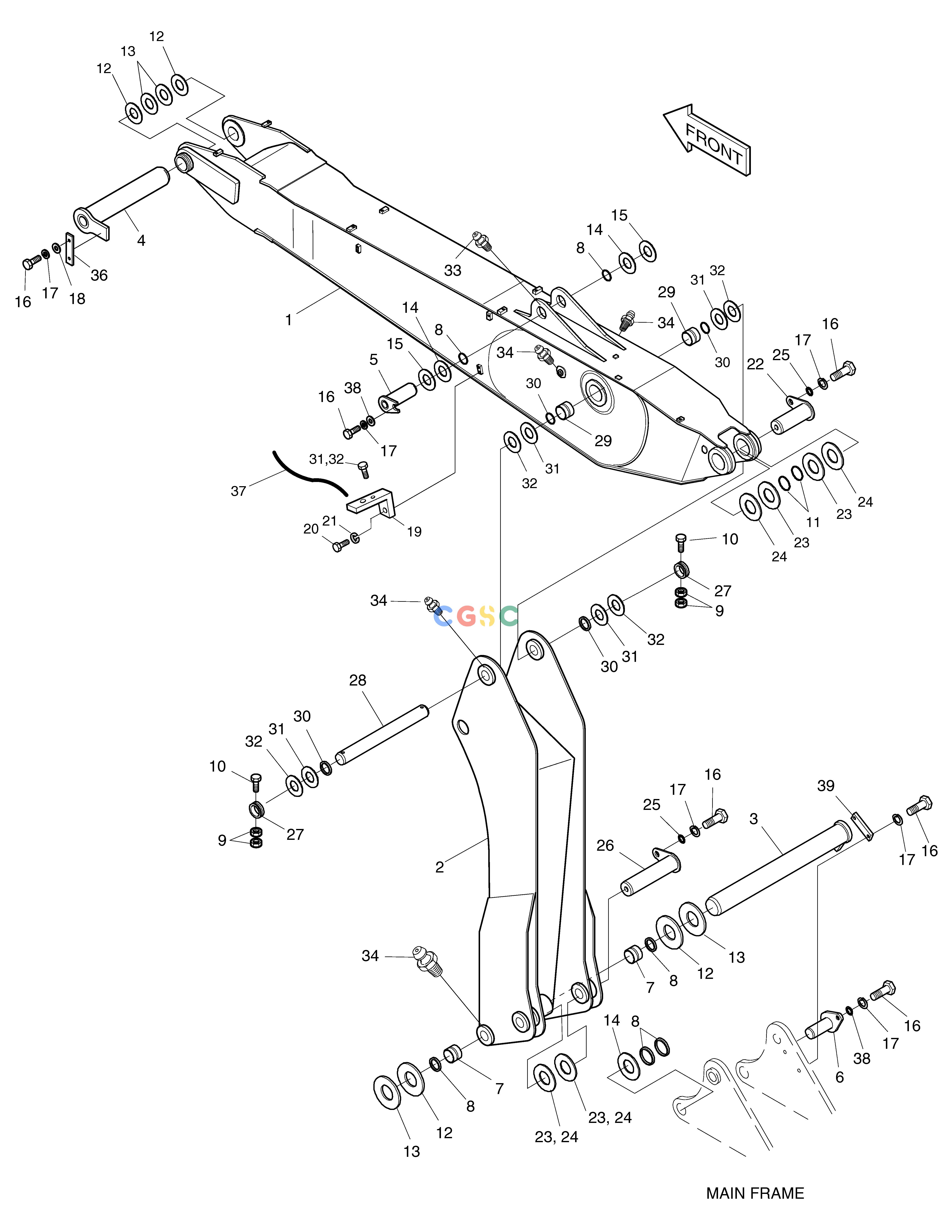 斗山零件查询BOOM ASS'Y(ARTICULATED) SOLAR 130LC-V Doosan parts catalog online