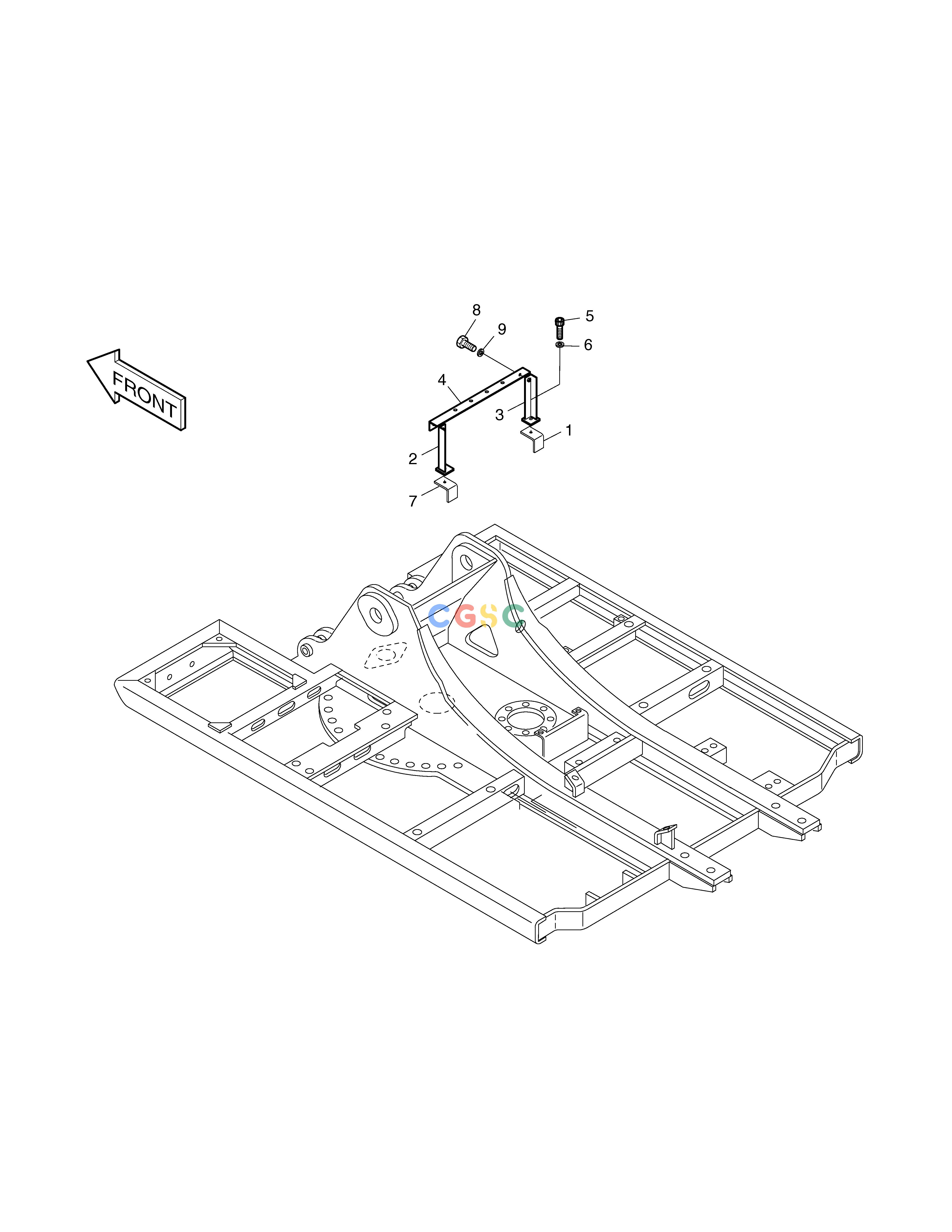 斗山零件查询BRACKET ASS'Y SOLAR 130LC-V Doosan parts catalog online