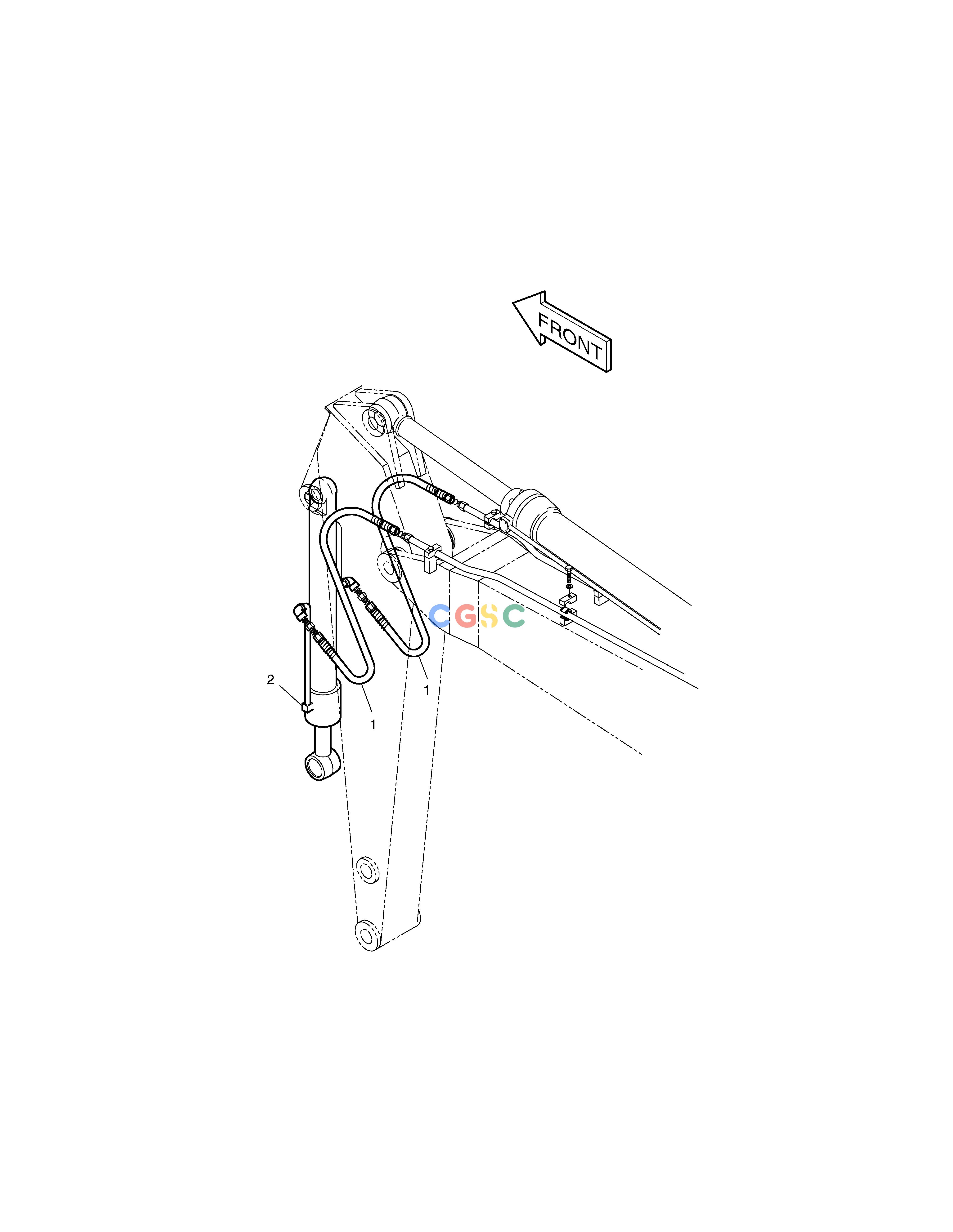 斗山零件查询ARM PIPING-ARM 2.5m(ARTI.BOOM) SOLAR 130LC-V Doosan parts catalog online