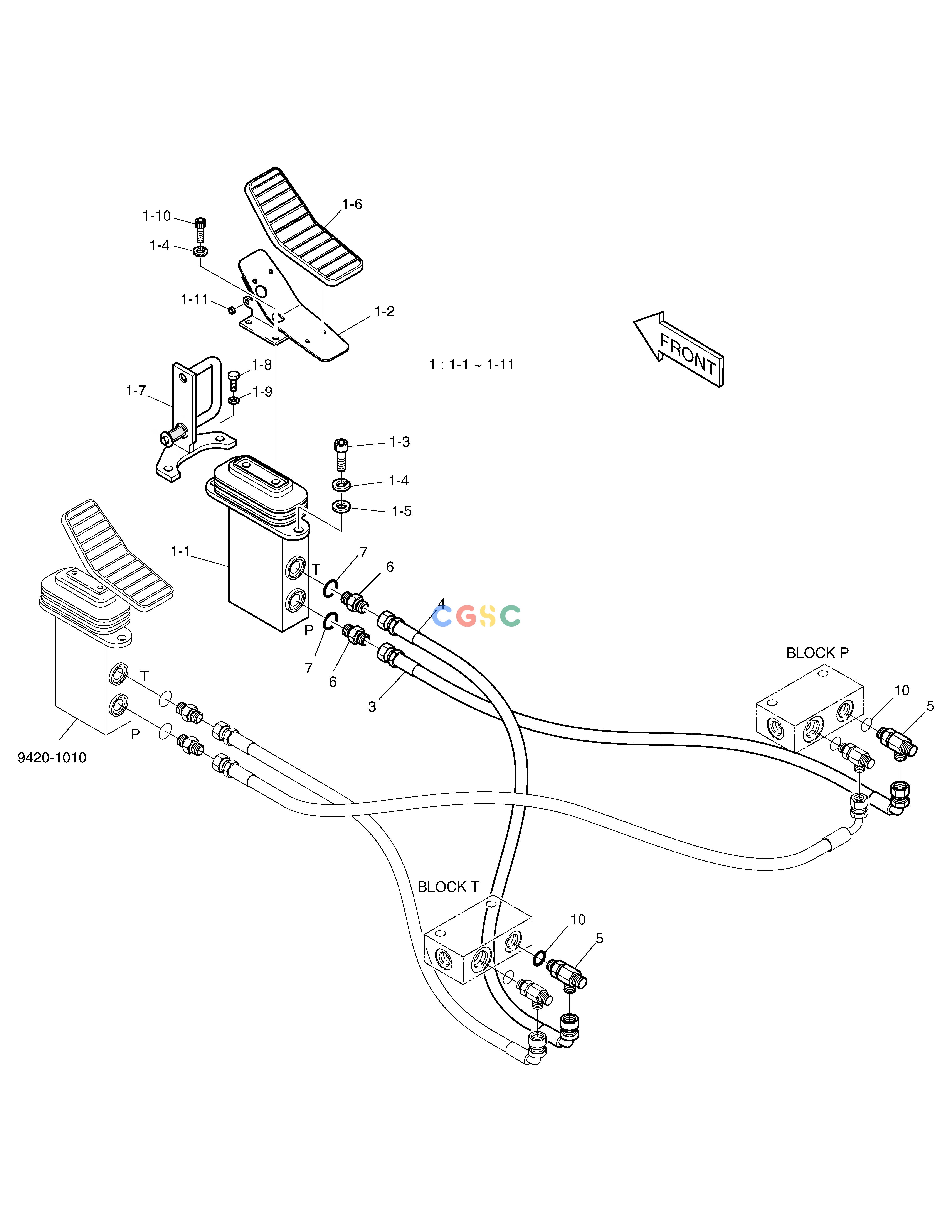斗山零件查询PEDAL INSTALL-PRO-P3C SOLAR 130LC-V Doosan parts catalog online
