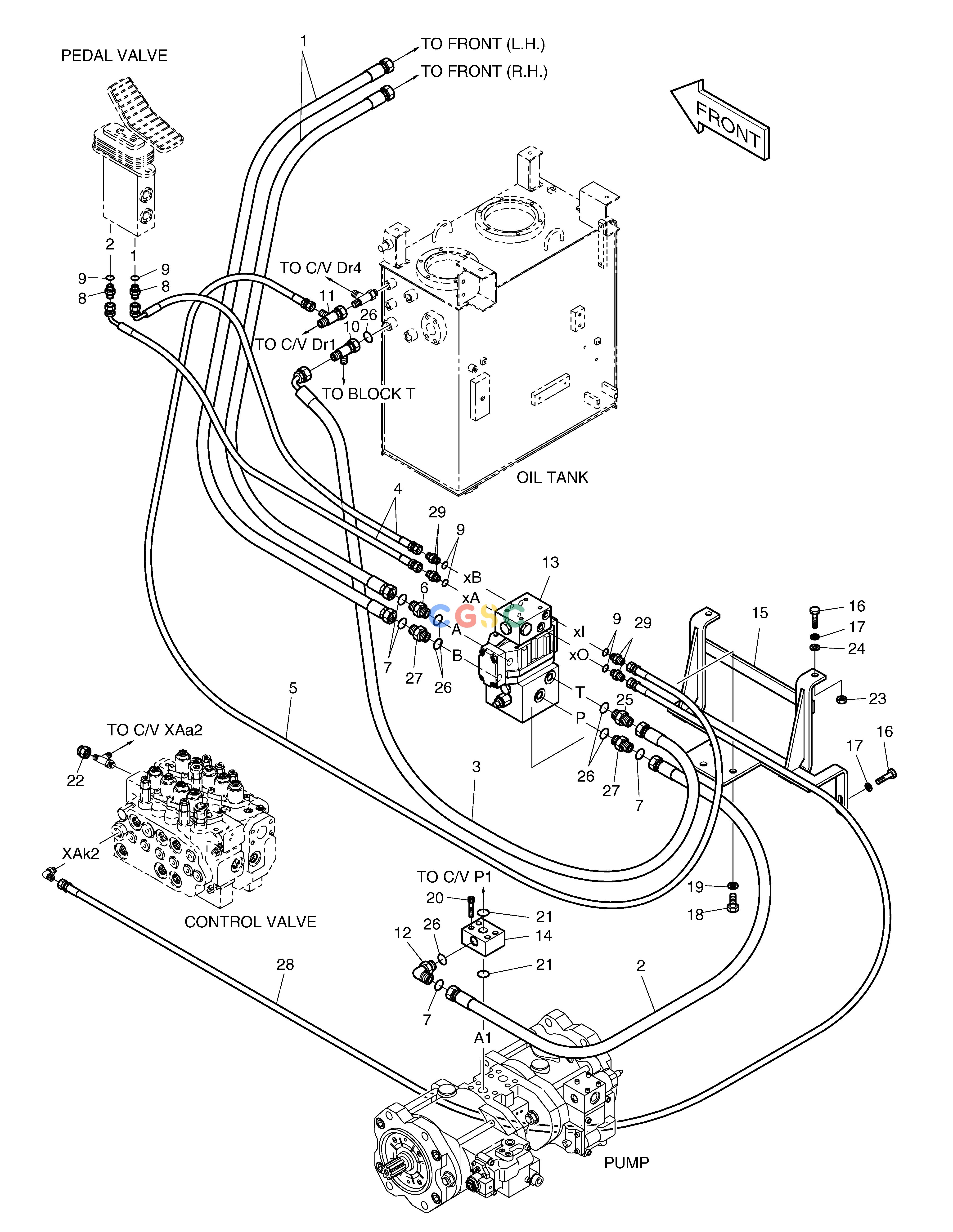 斗山零件查询MAIN PIPING-PRO-ARTI. SOLAR 130LC-V Doosan parts catalog online