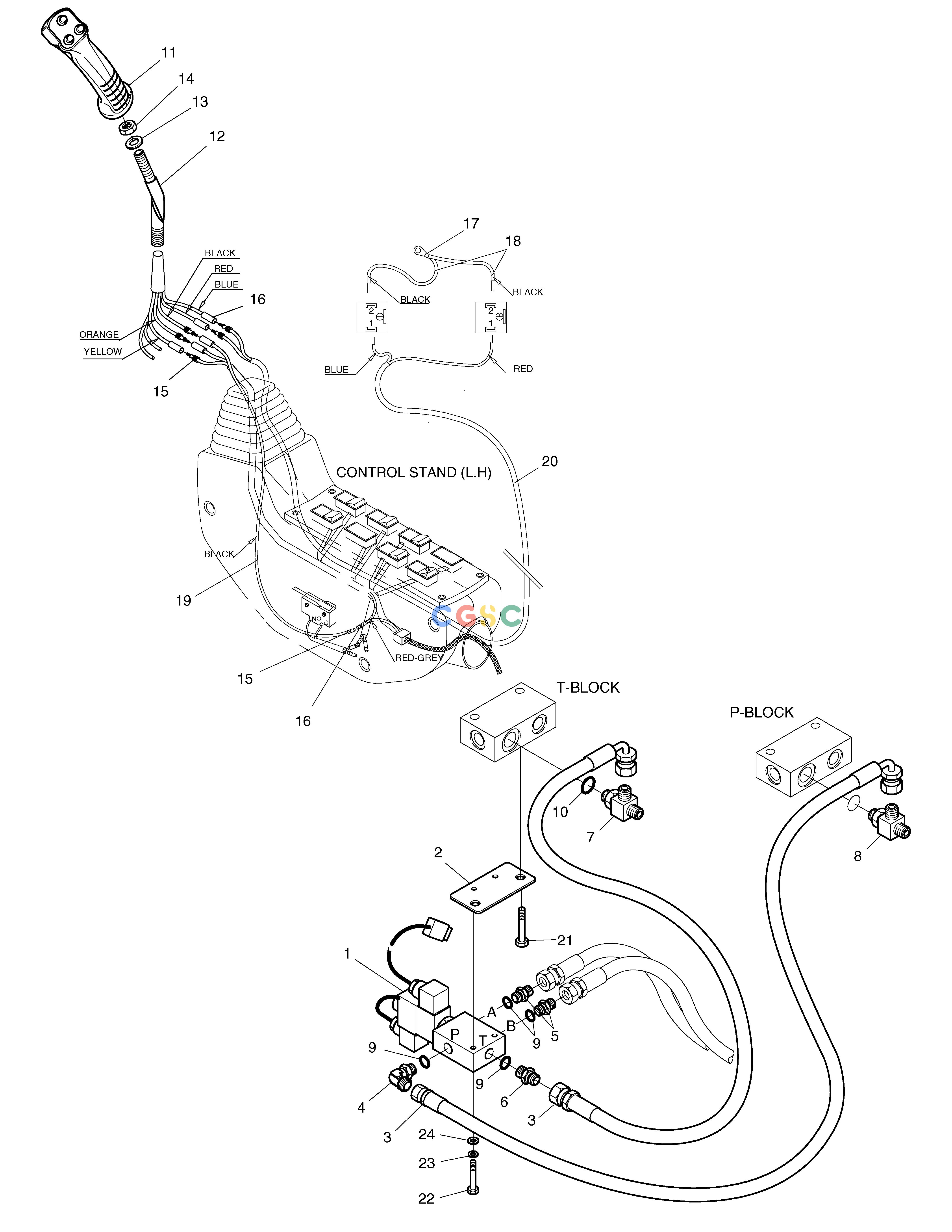 斗山零件查询JOYSTICK-ERO SOLAR 130LC-V Doosan parts catalog online