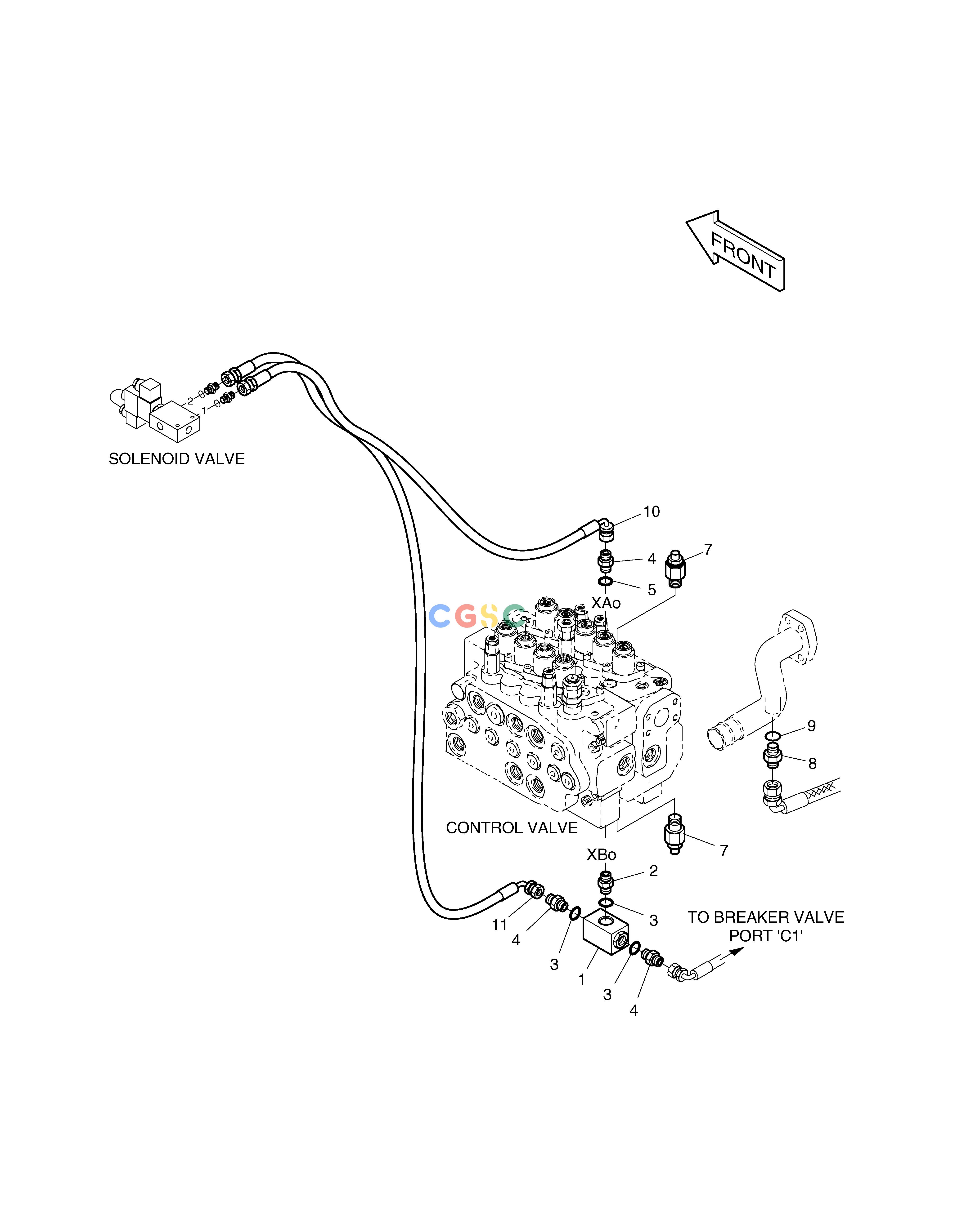 斗山零件查询PILOT PIPING-E3C SOLAR 130LC-V Doosan parts catalog online
