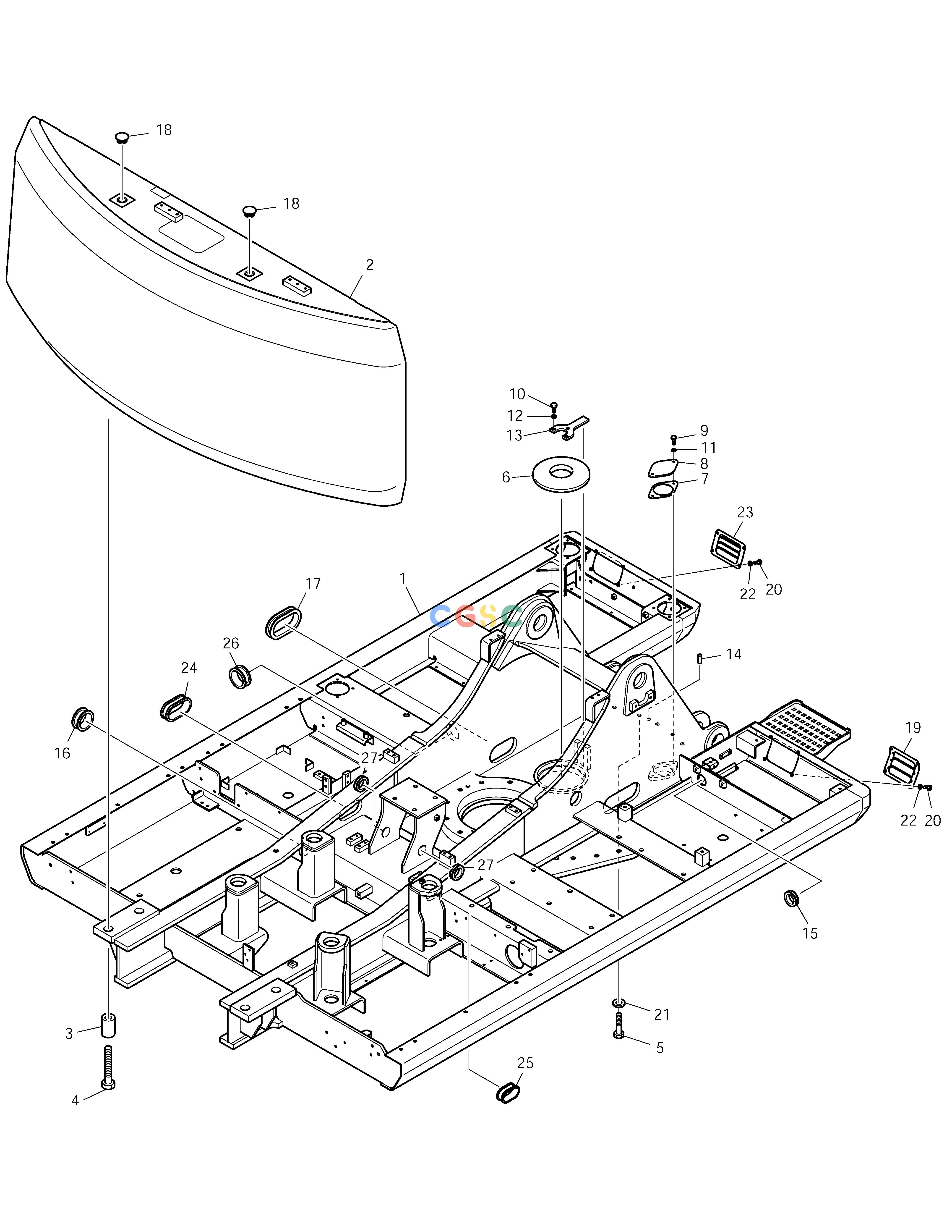 斗山零件查询MAIN FRAME SOLAR 225LC-V Doosan parts catalog online