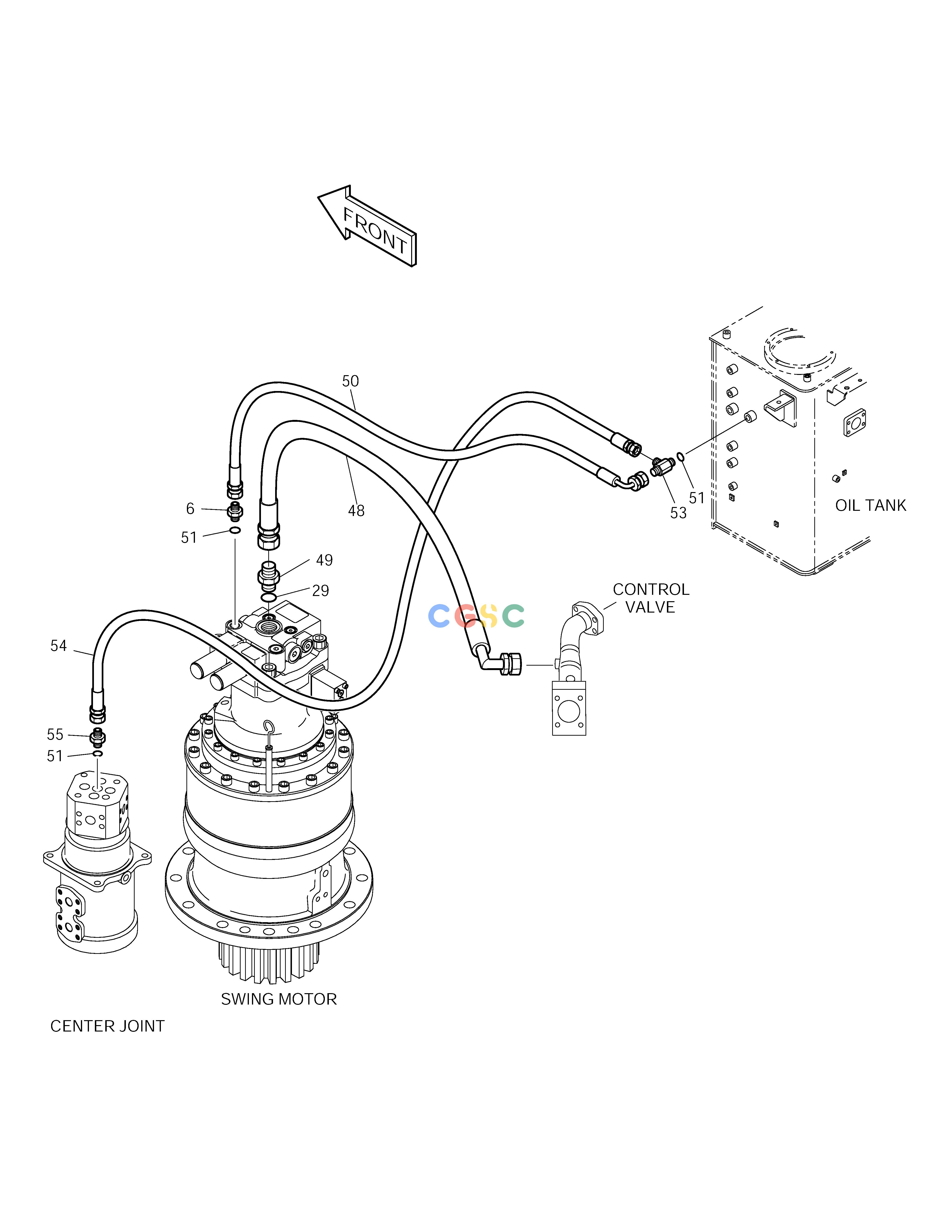 斗山零件查询OIL COOLER PIPING(3) SOLAR 225LC-V Doosan parts catalog online