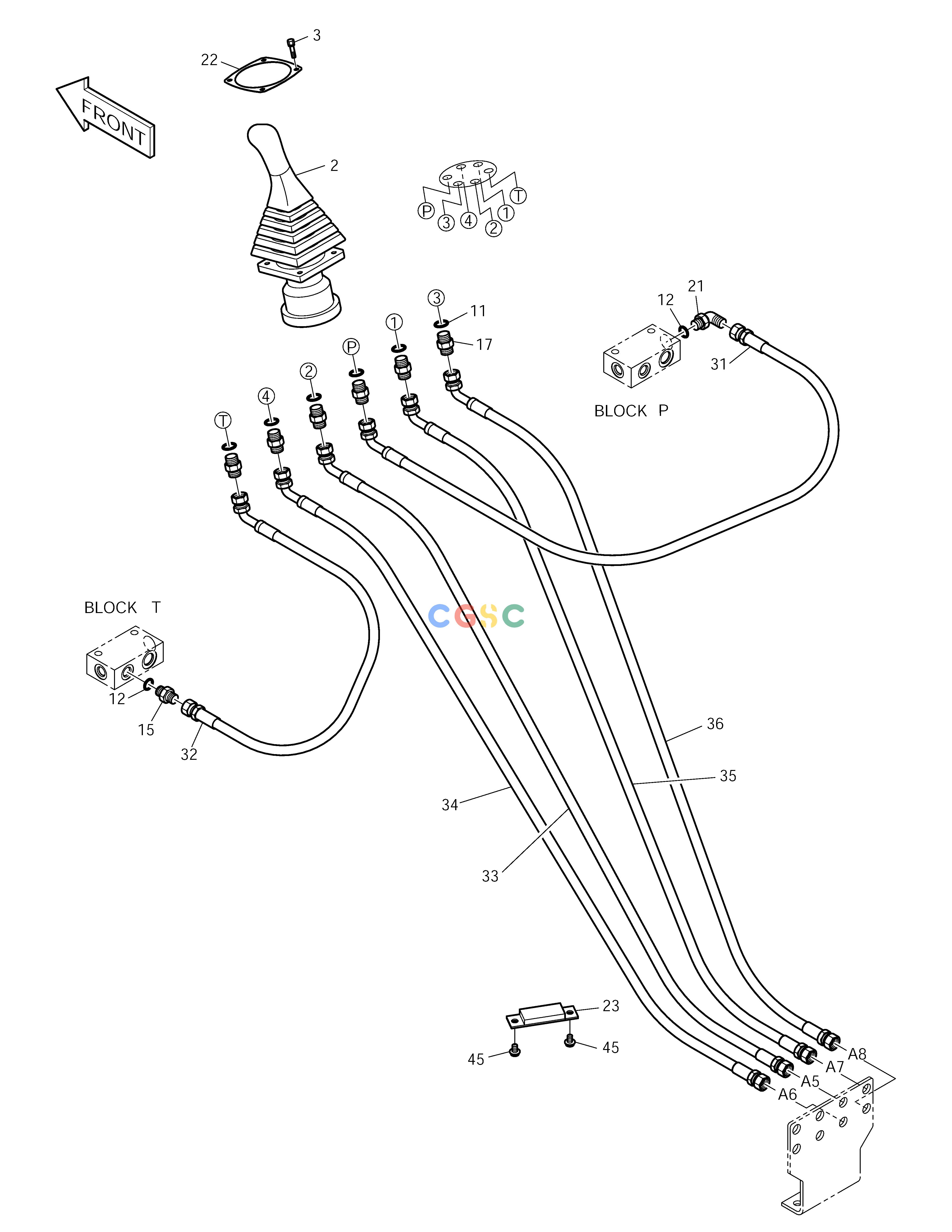 斗山零件查询PILOT PIPING(7) SOLAR 225LC-V Doosan parts catalog online