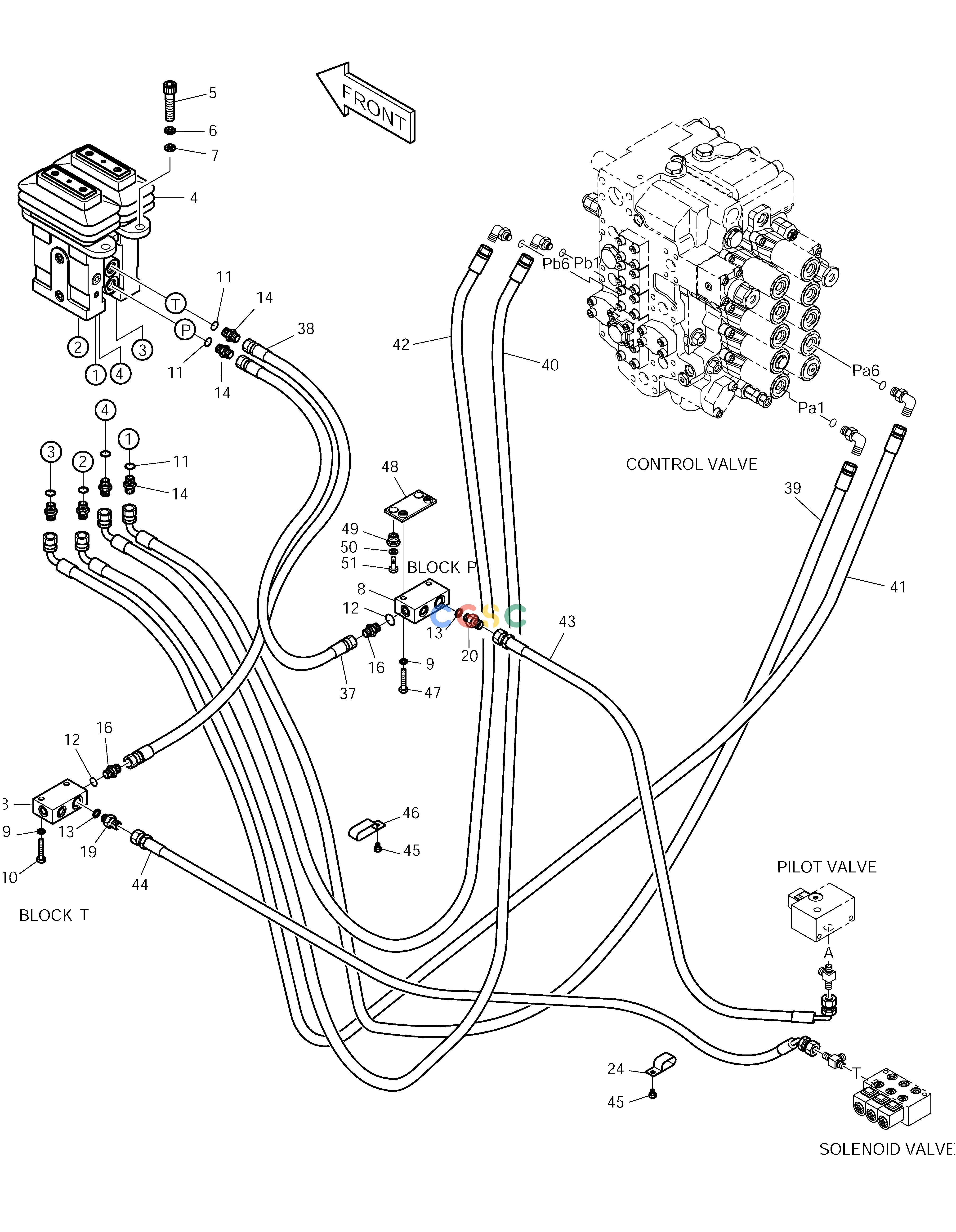 斗山零件查询PILOT PIPING(8) SOLAR 225LC-V Doosan parts catalog online