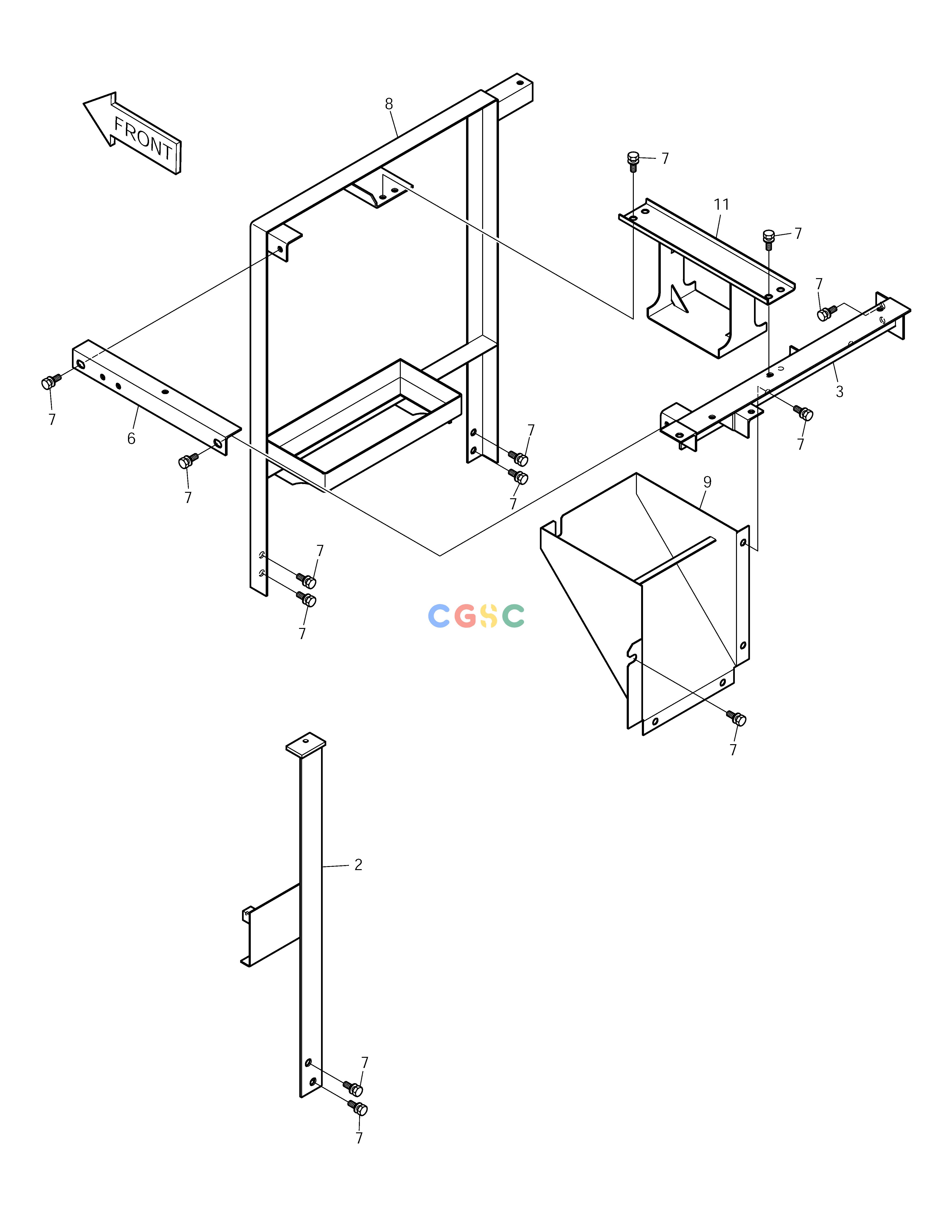 斗山零件查询SUPPORT(2) SOLAR 225LC-V Doosan parts catalog online