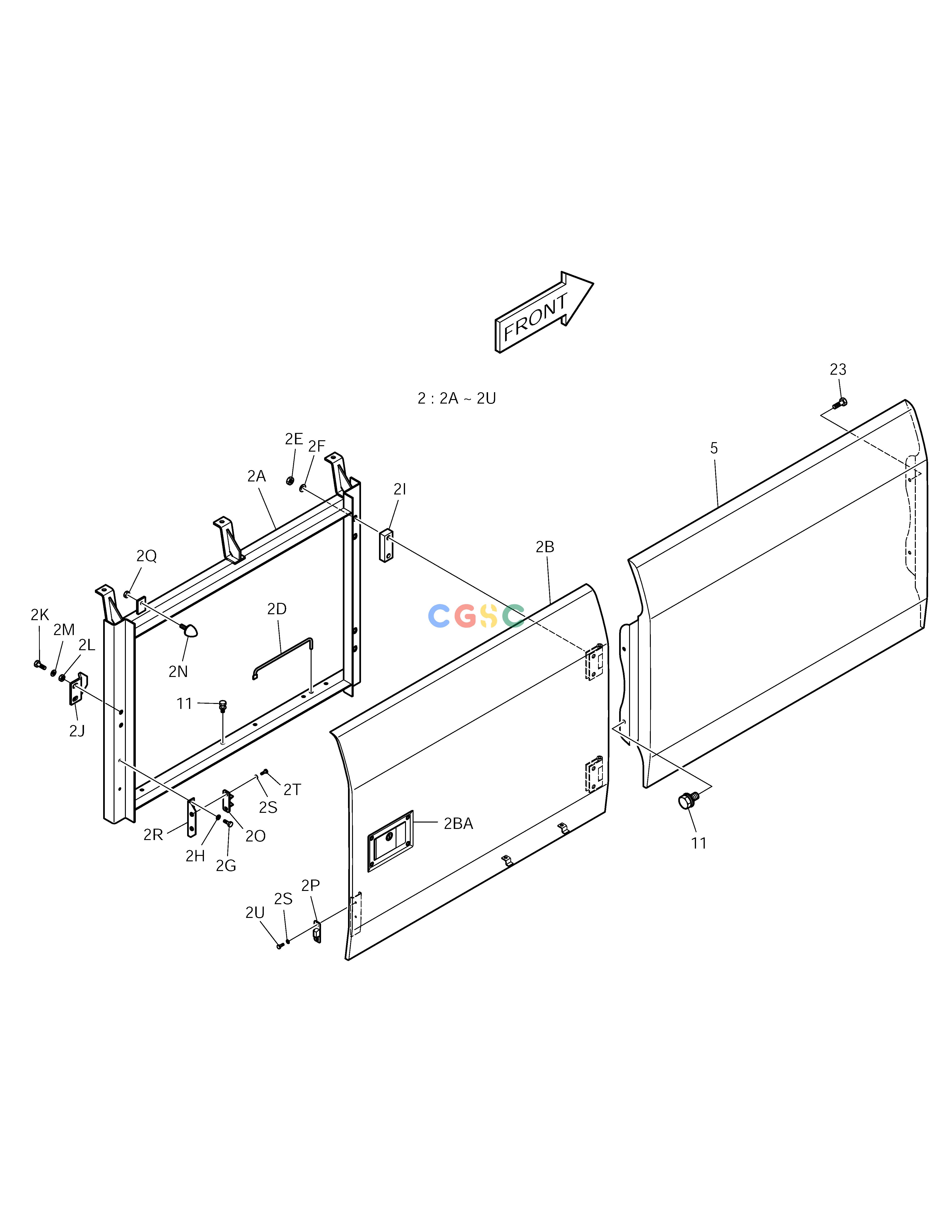 斗山零件查询COVER(2) SOLAR 225LC-V Doosan parts catalog online