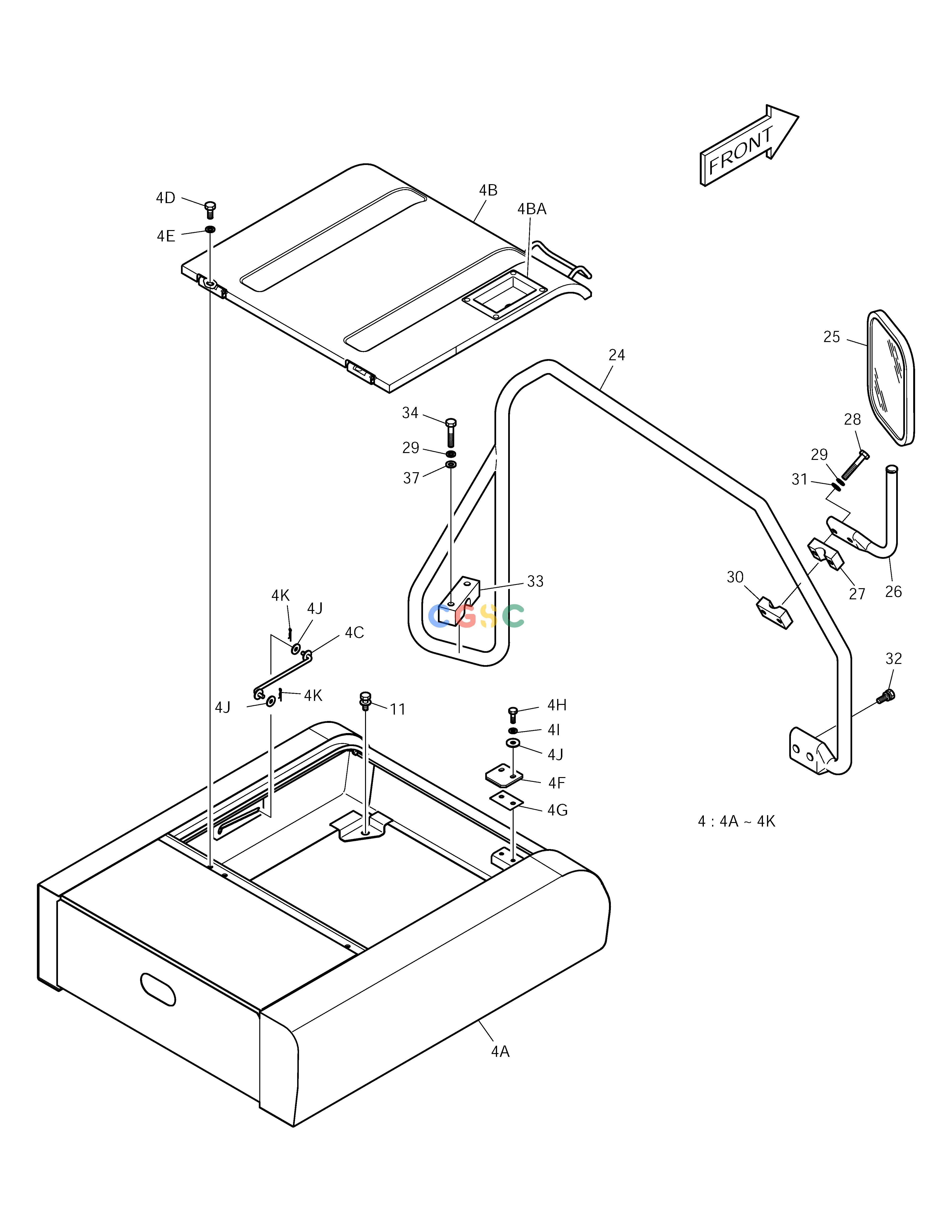 斗山零件查询COVER(3) SOLAR 225LC-V Doosan parts catalog online