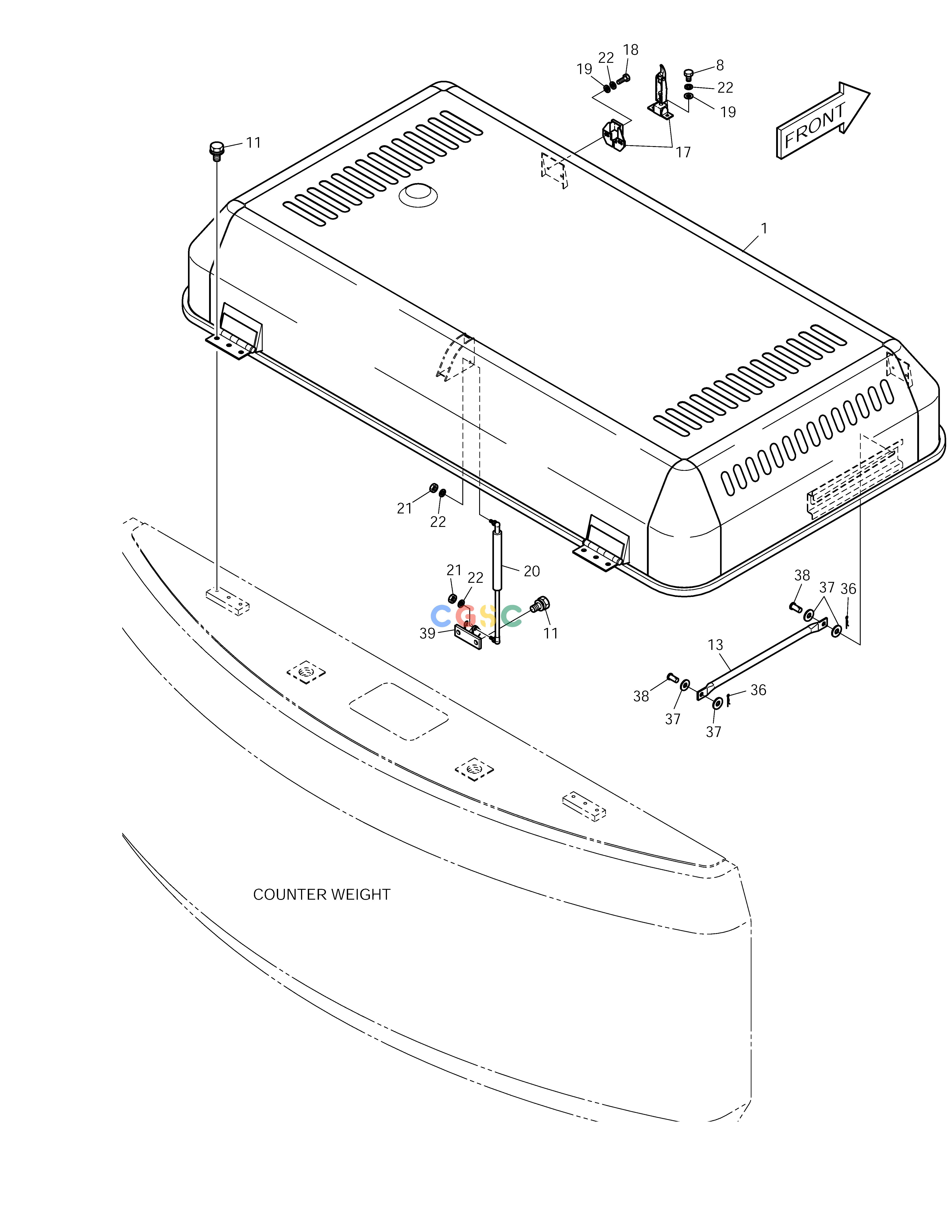 斗山零件查询COVER(4) SOLAR 225LC-V Doosan parts catalog online