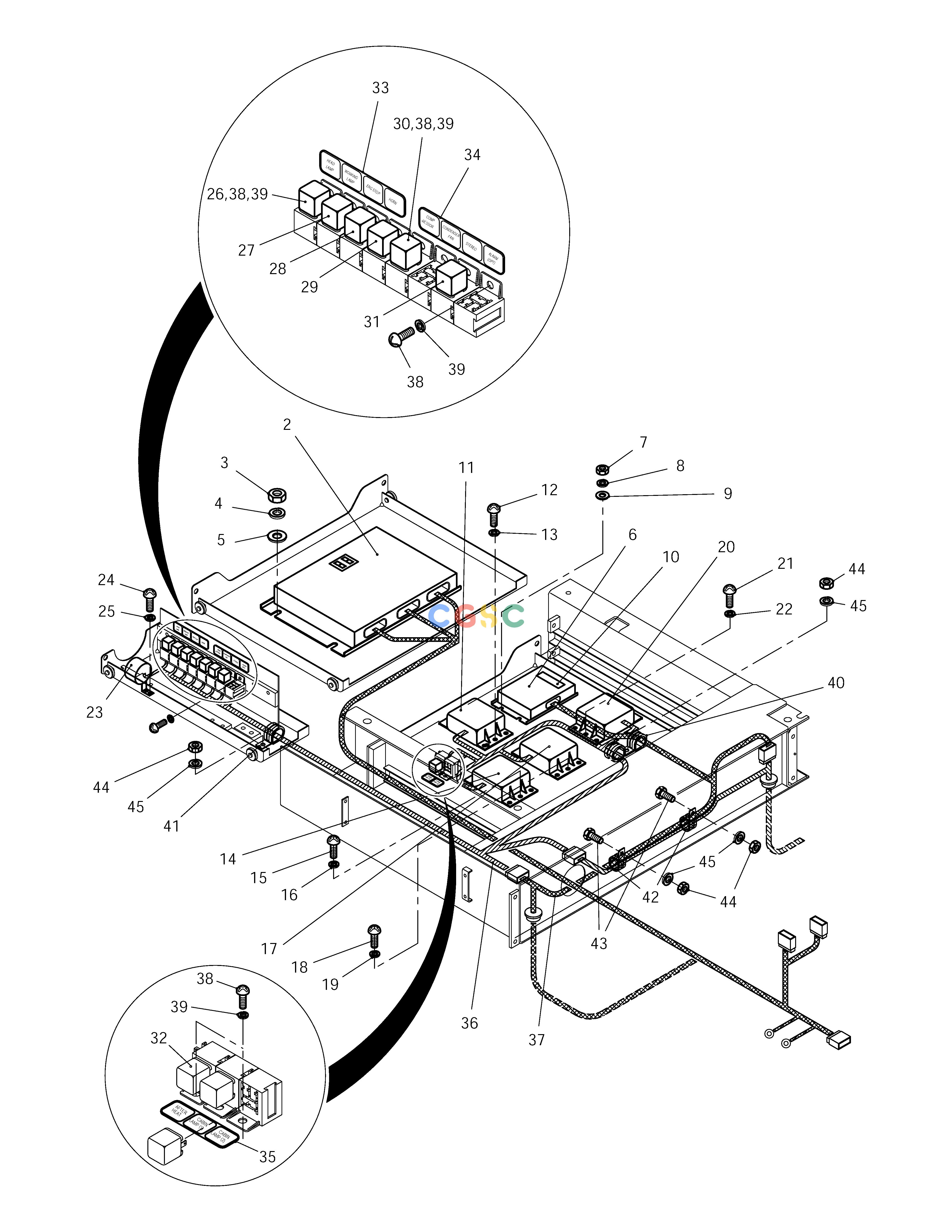 斗山零件查询ELECTRIC BOX ASS'Y(2)-ELECTRIC PARTS SOLAR 225LC-V Doosan parts catalog online