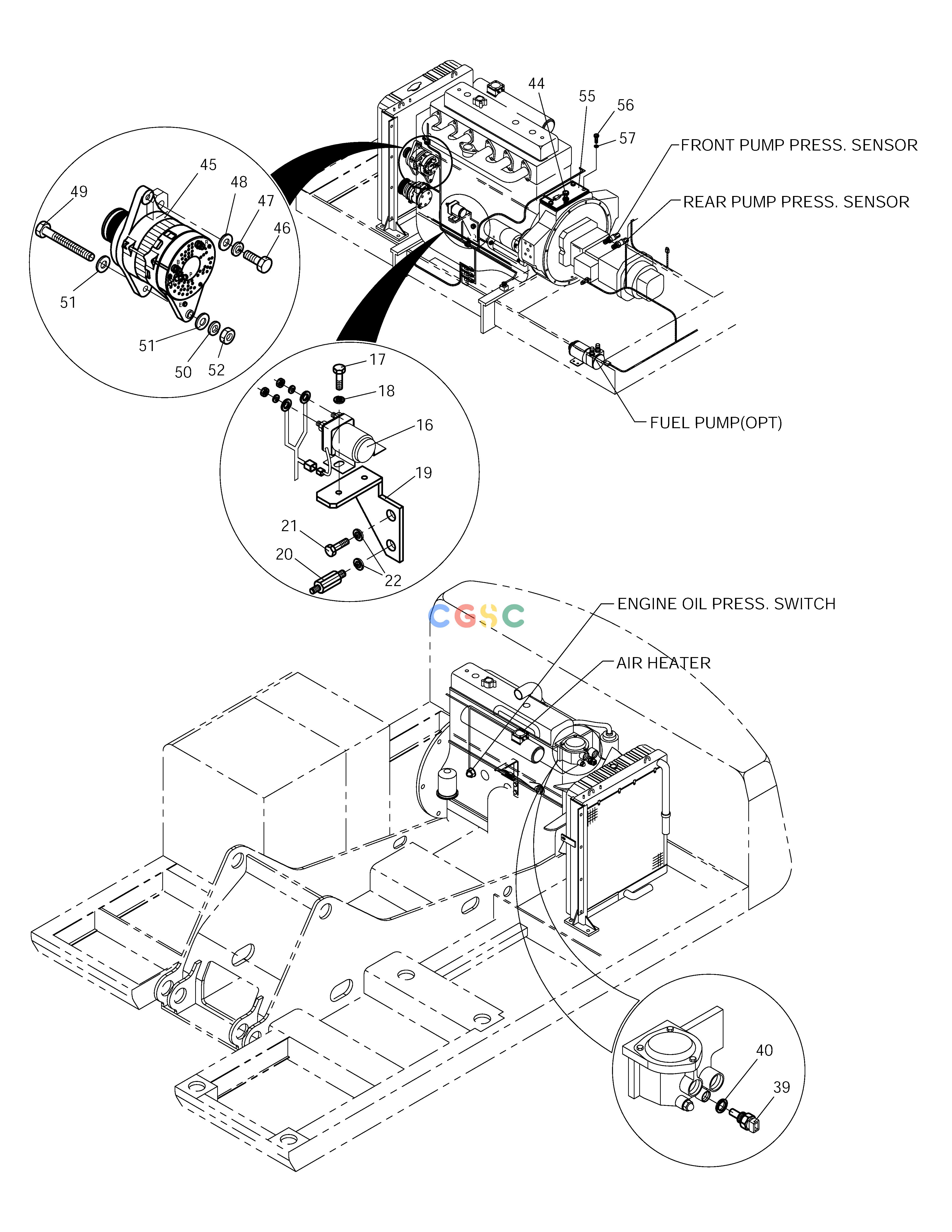 斗山零件查询ELECTRIC PARTS(6)-ENGINE SOLAR 225LC-V Doosan parts catalog online