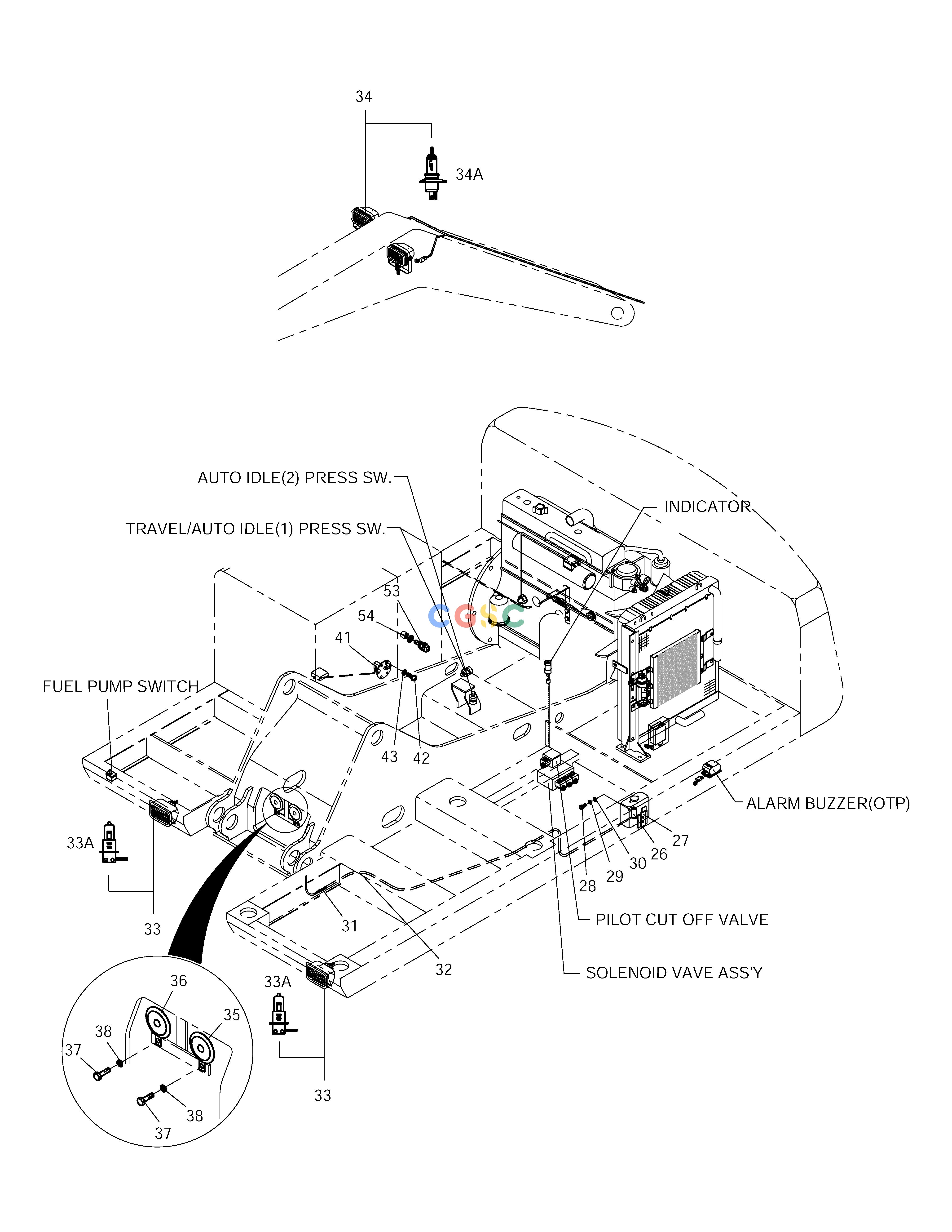 斗山零件查询ELECTRIC PARTS(7)-RELATED PARTS SOLAR 225LC-V Doosan parts catalog online