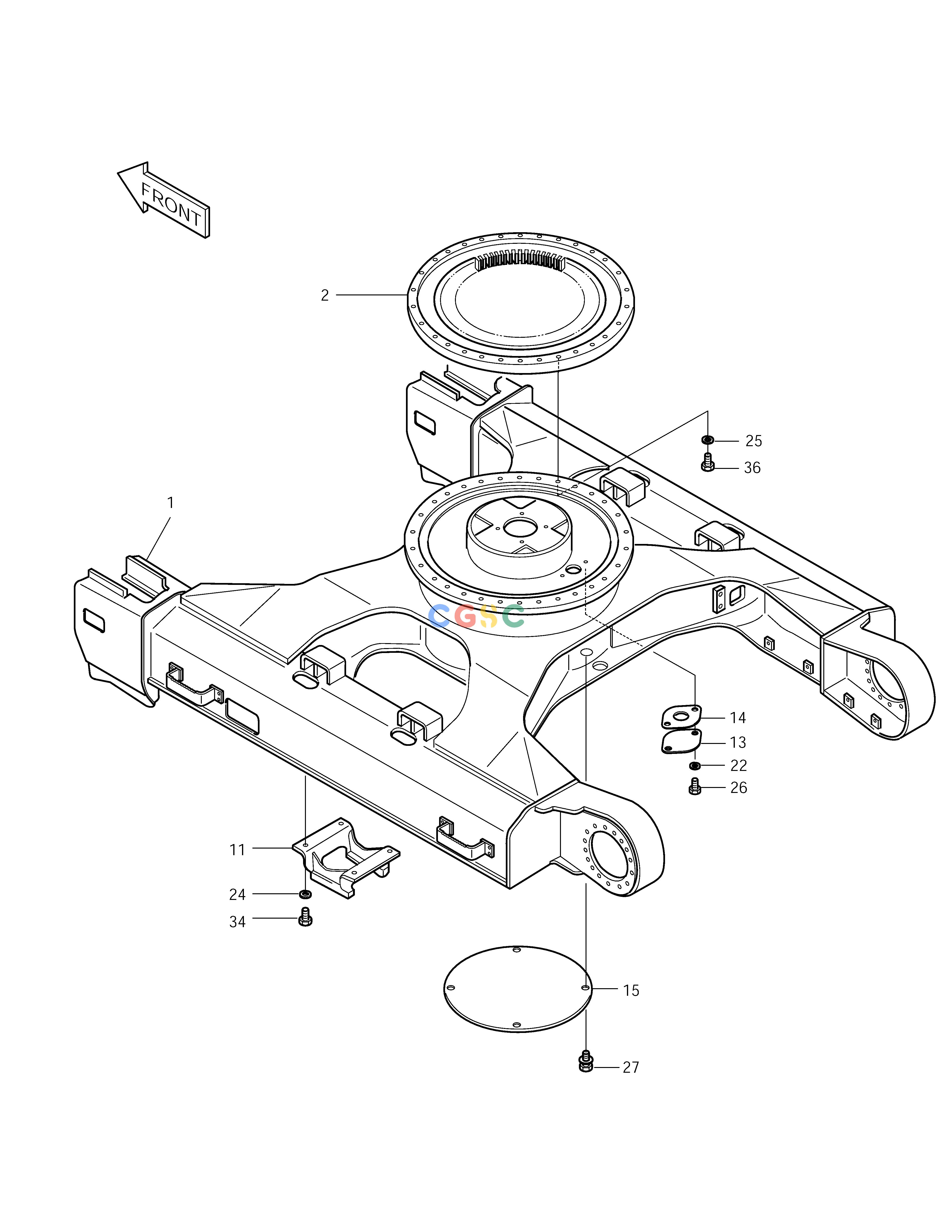 斗山零件查询TRACK FRAME SOLAR 225LC-V Doosan parts catalog online