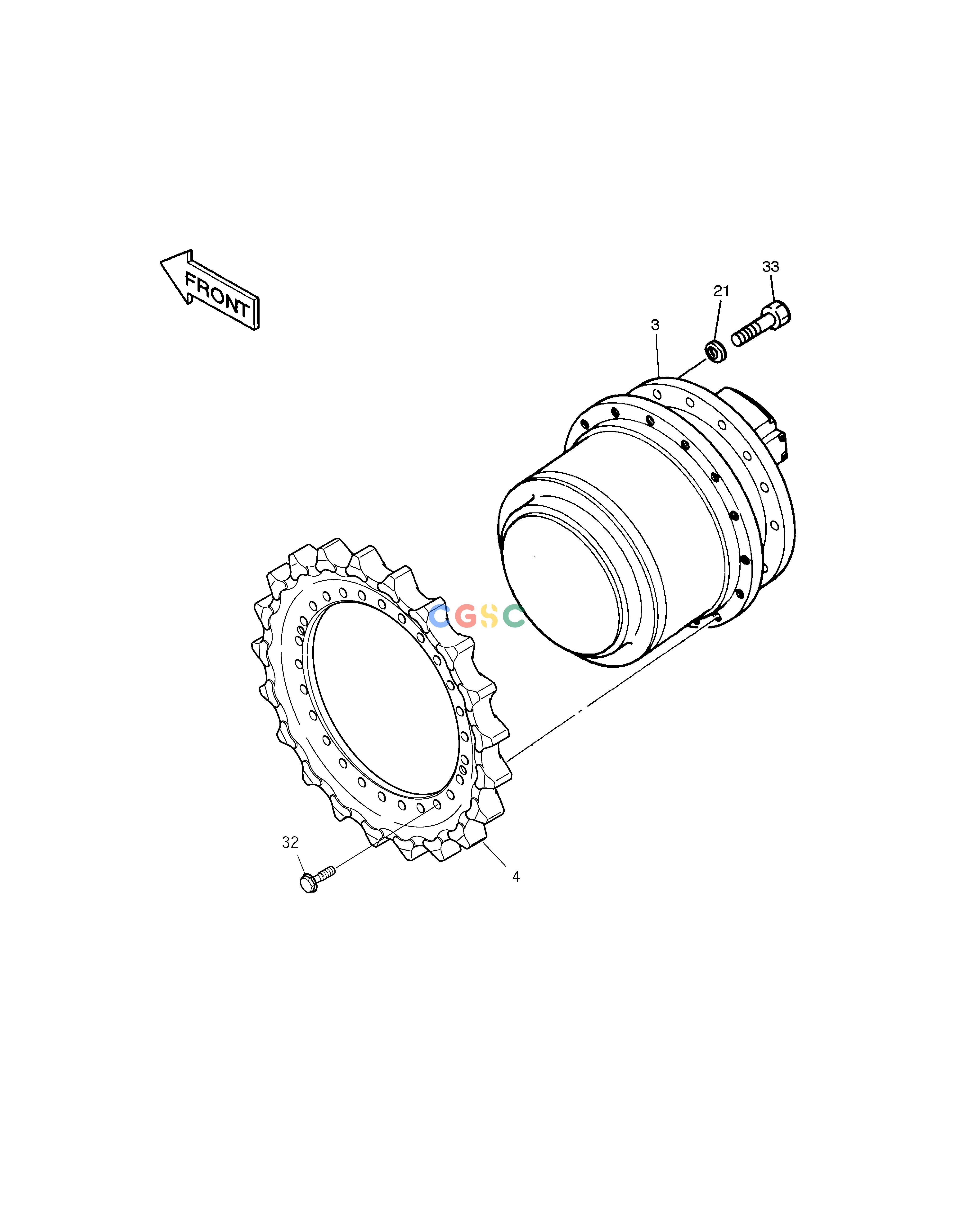 斗山零件查询TRAVEL DEVICE SOLAR 225LC-V Doosan parts catalog online