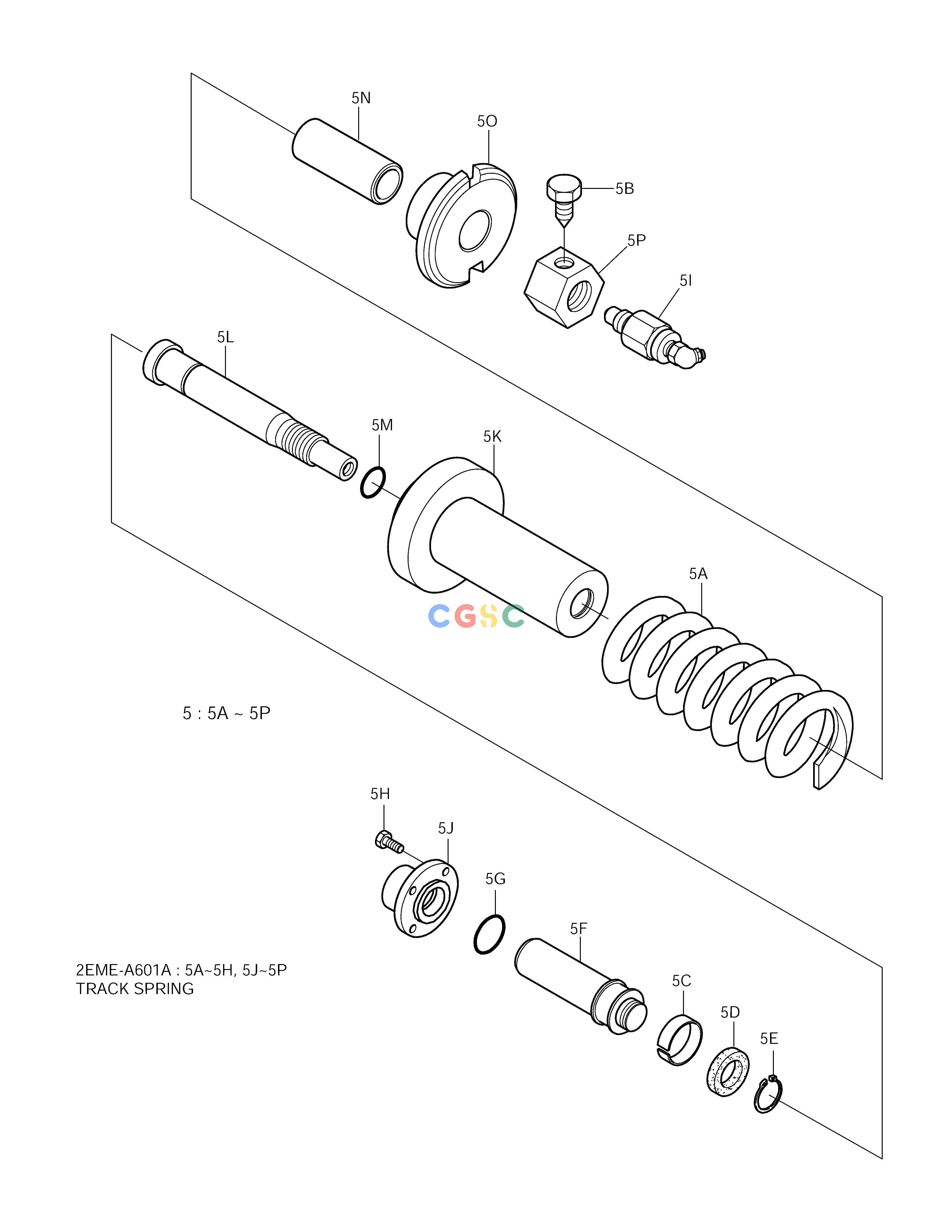 斗山零件查询TRACK SPRING SOLAR 225LC-V Doosan parts catalog online