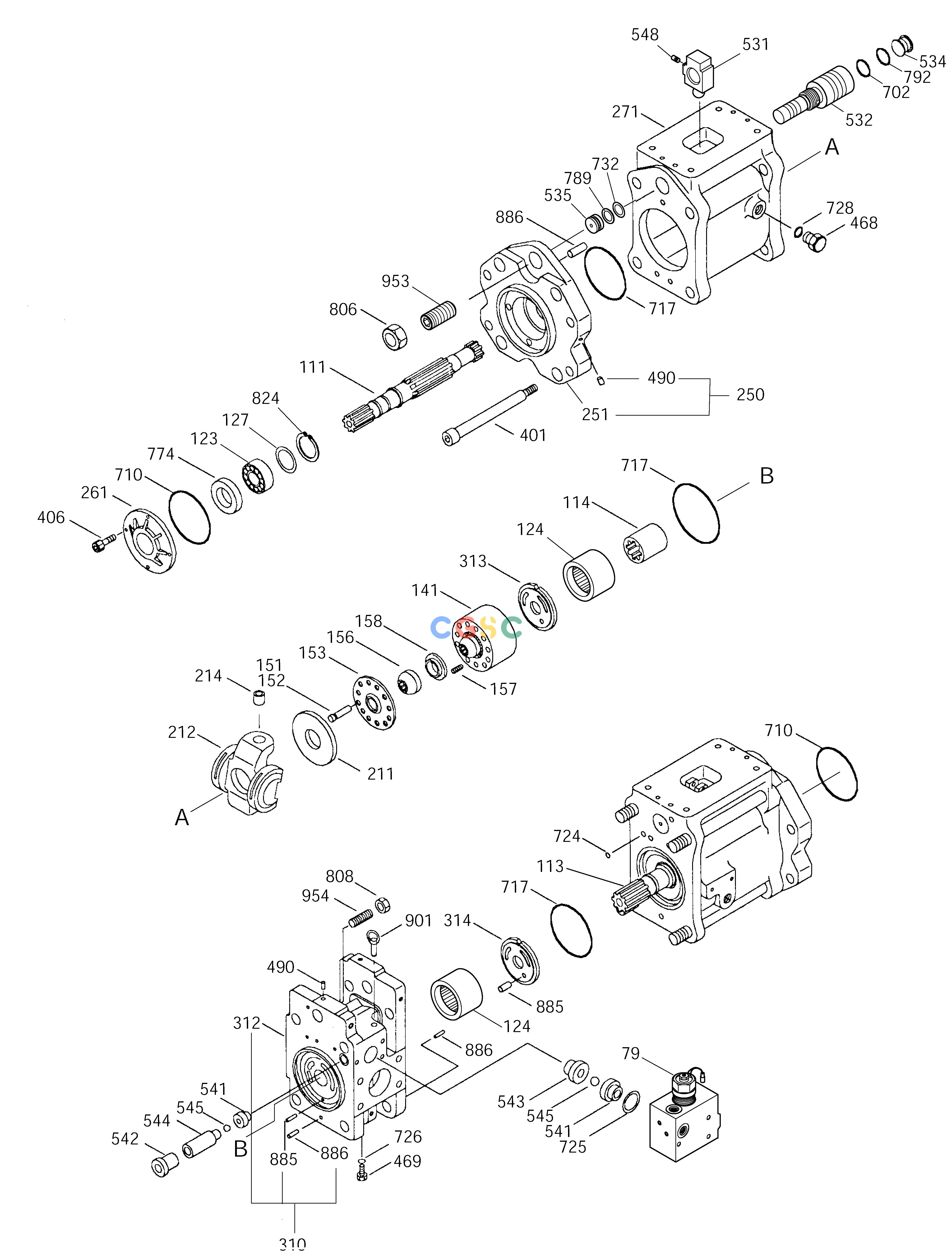 斗山零件查询MAIN PUMP SOLAR 225LC-V Doosan parts catalog online
