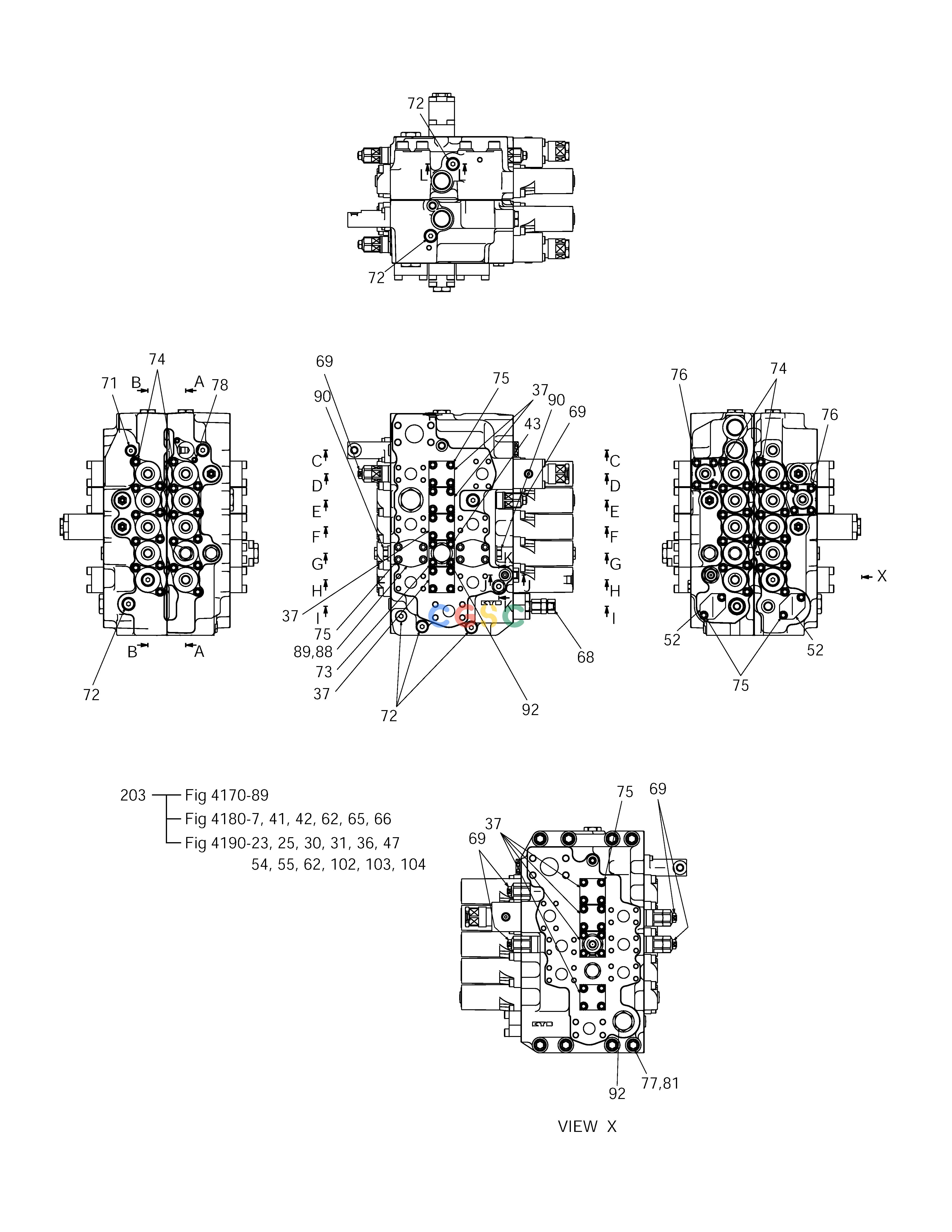 斗山零件查询CONTROL VALVE(1) SOLAR 225LC-V Doosan parts catalog online
