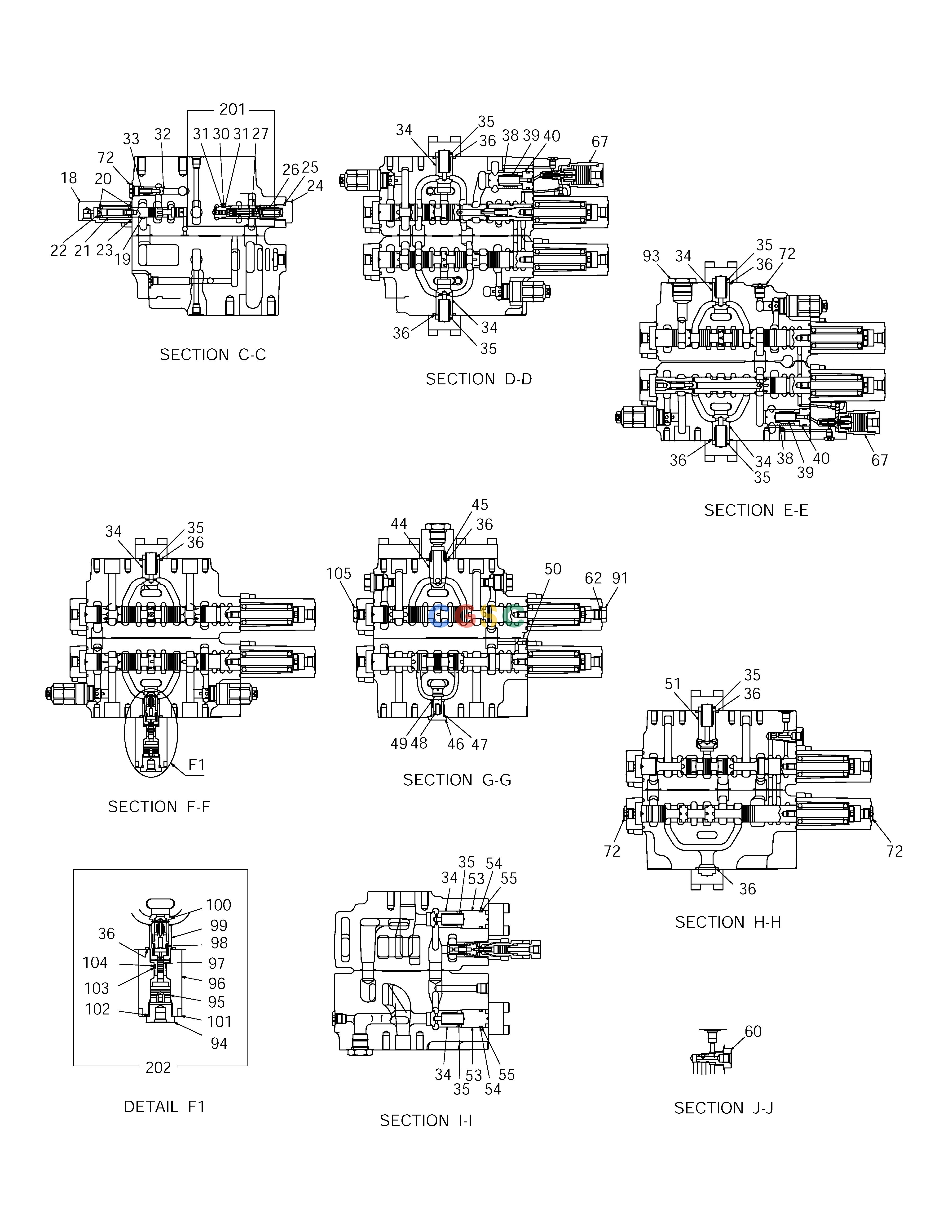 斗山零件查询CONTROL VALVE(3) SOLAR 225LC-V Doosan parts catalog online