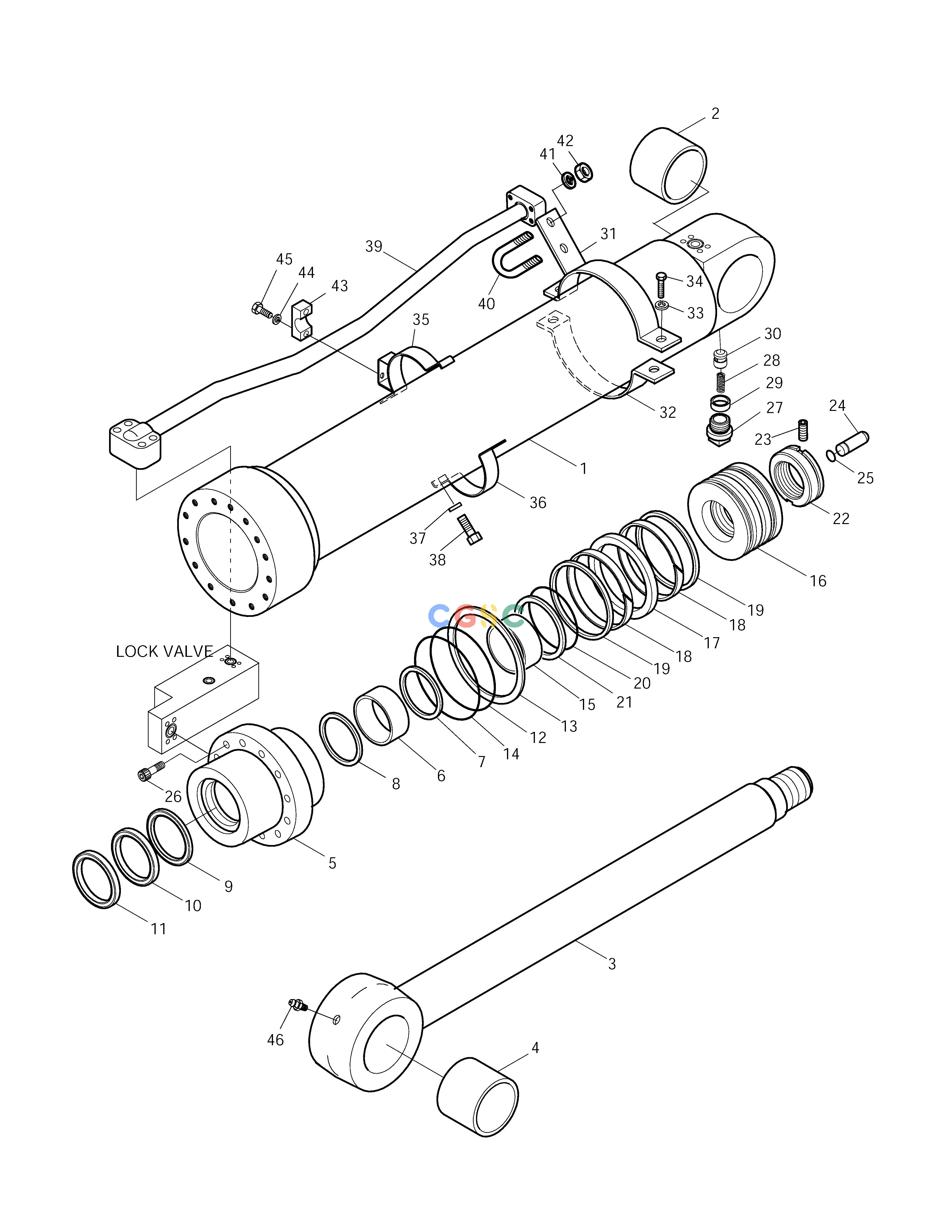斗山零件查询ARM CYLINDER-LOCK VALVE SOLAR 225LC-V Doosan parts catalog online