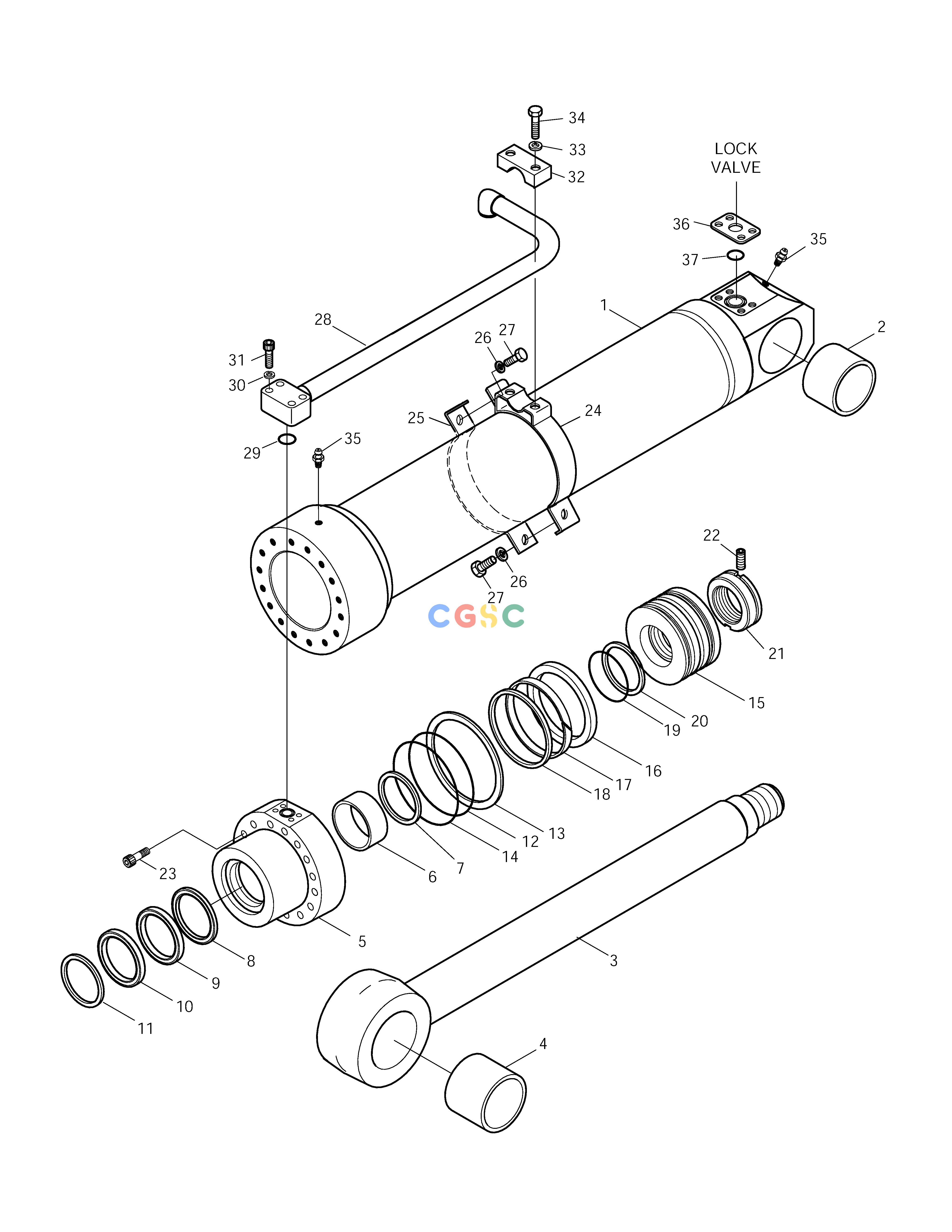 斗山零件查询ARTI.BOOM CYLINDER-LOCK VALVE SOLAR 225LC-V Doosan parts catalog online