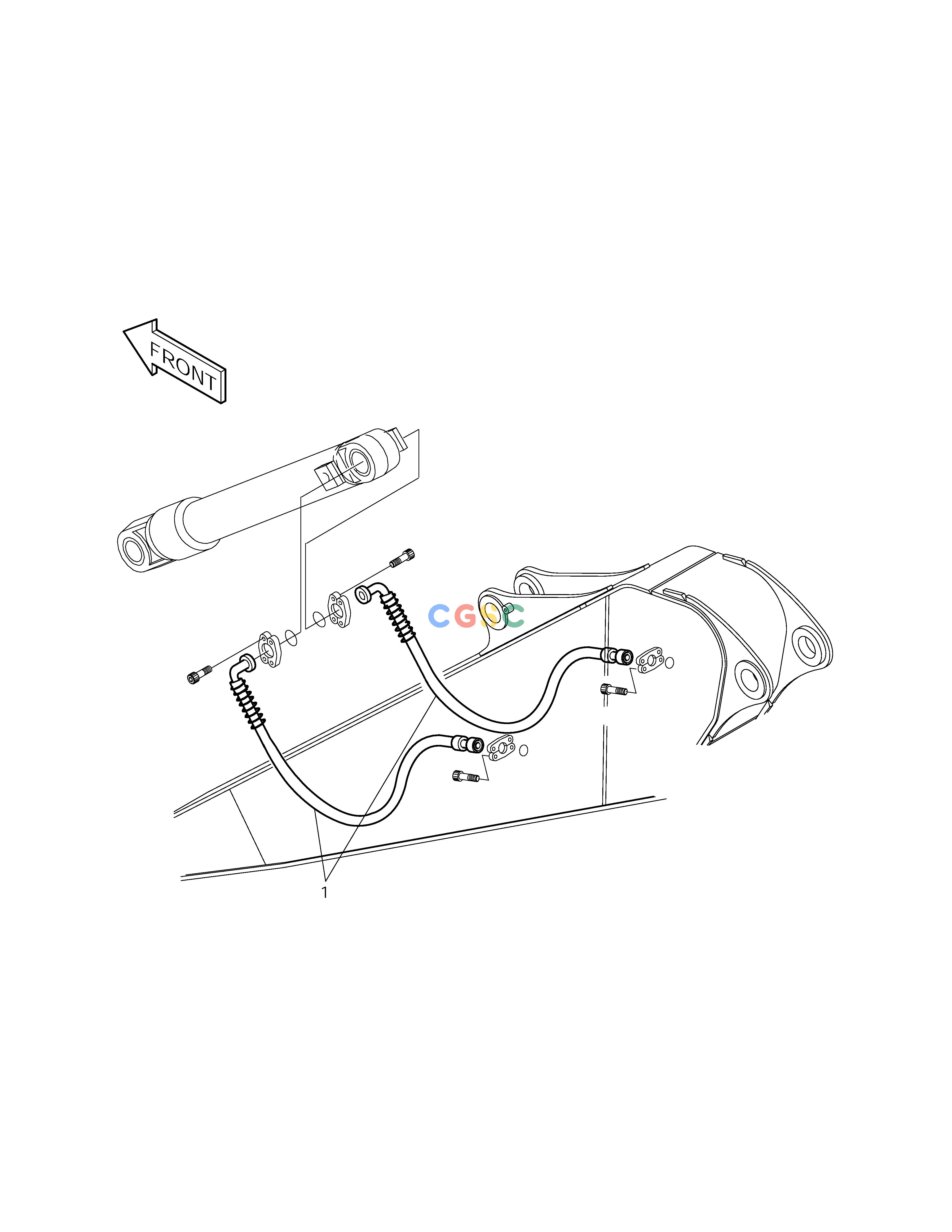 斗山零件查询ARM PIPING-ARM 2.4m SOLAR 225LC-V Doosan parts catalog online