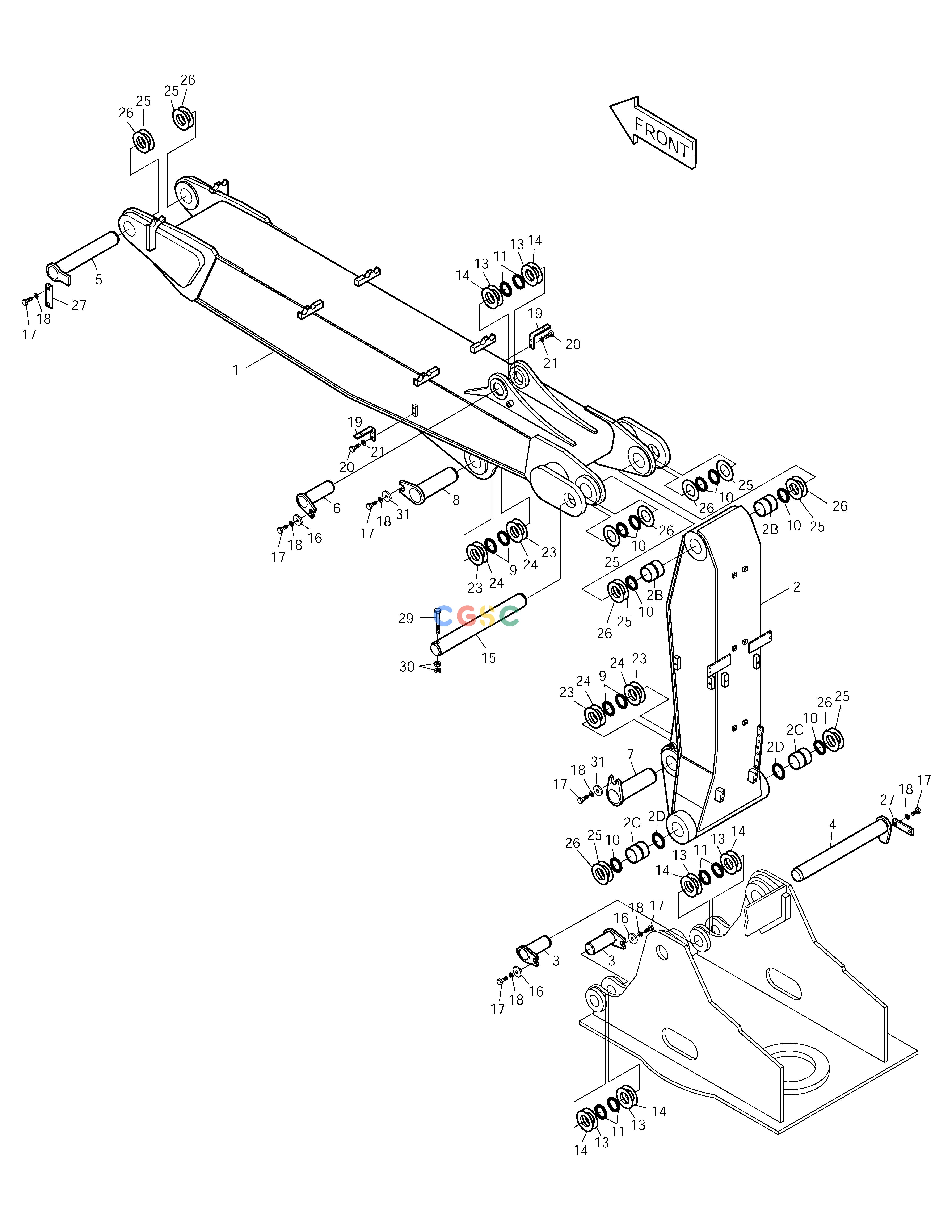 斗山零件查询ARTI.BOOM ASS'Y SOLAR 225LC-V Doosan parts catalog online