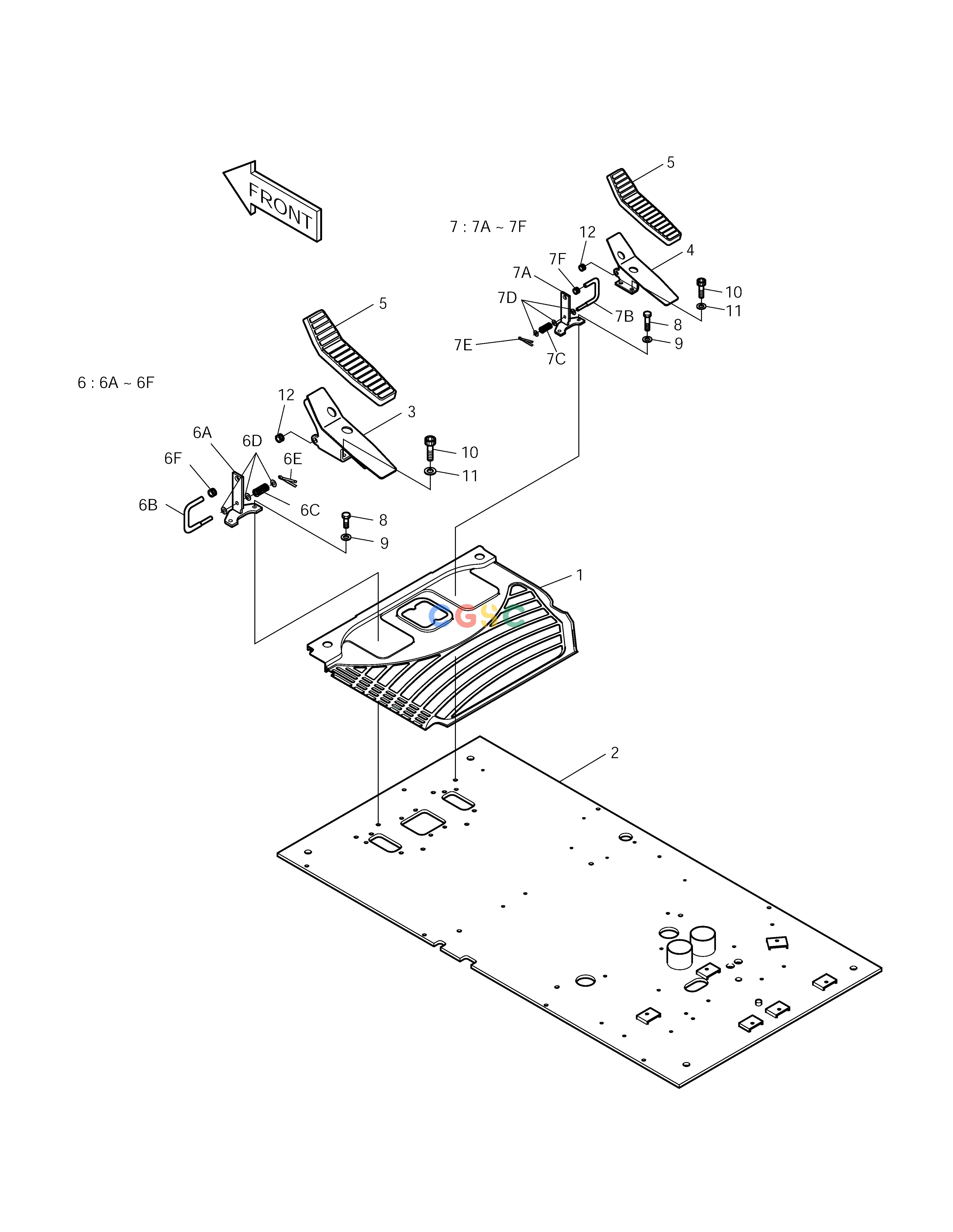 斗山零件查询FLOOR ASS'Y-ARTI.BOOM & TILT SOLAR 225LC-V Doosan parts catalog online