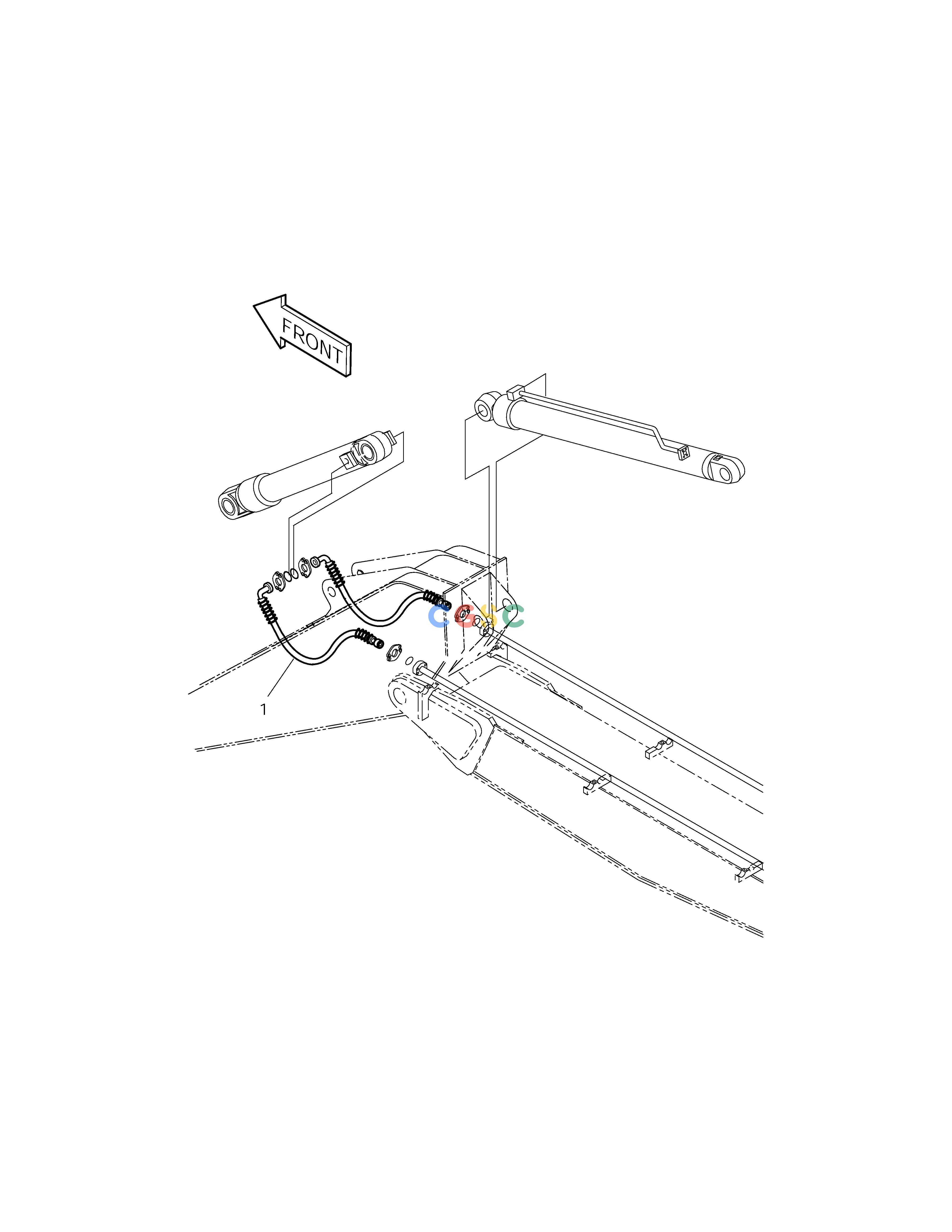 斗山零件查询ARM PIPING-ARM 2.0m(ARTI.BOOM) SOLAR 225LC-V Doosan parts catalog online