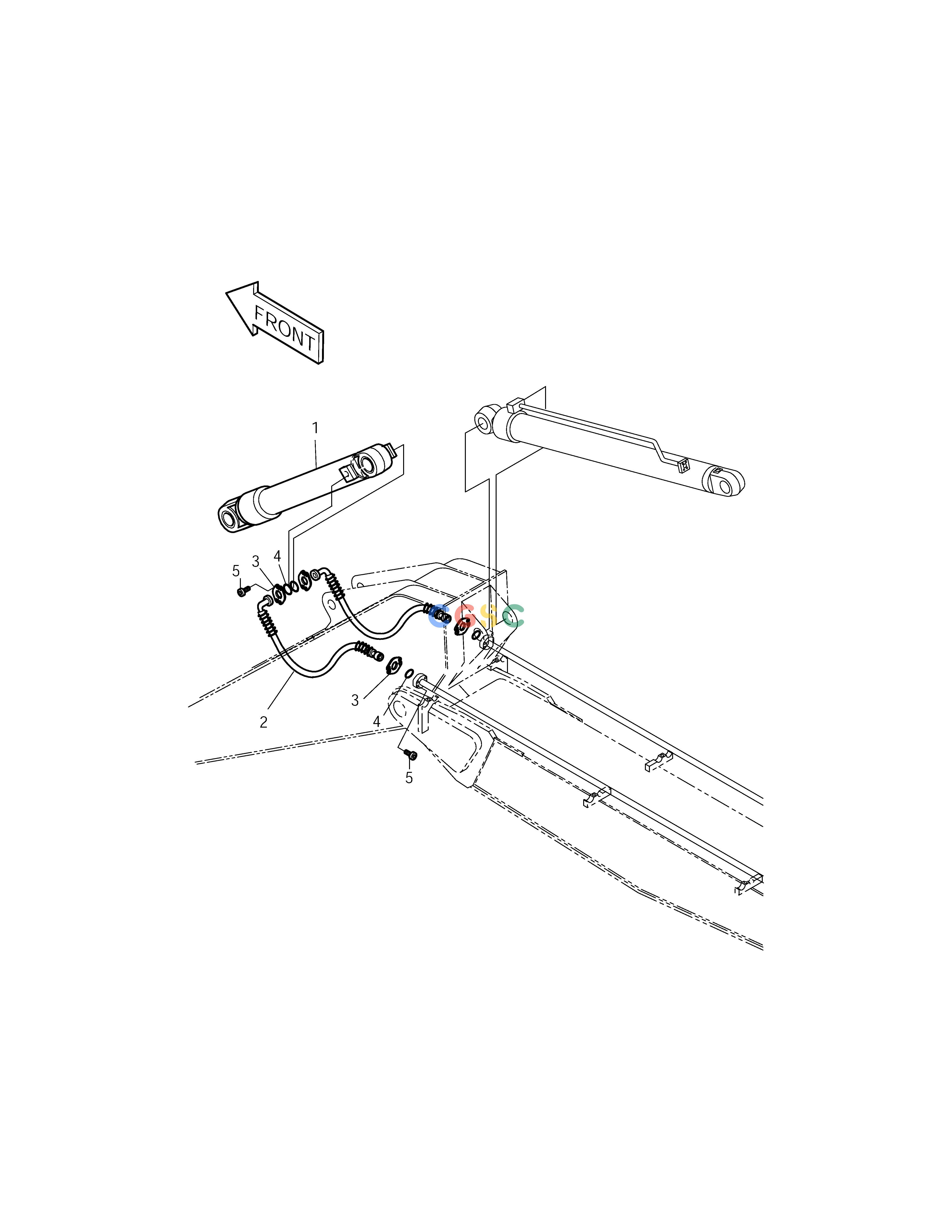斗山零件查询ARM PIPING-ARM 2.4m(ARTI.BOOM) SOLAR 225LC-V Doosan parts catalog online