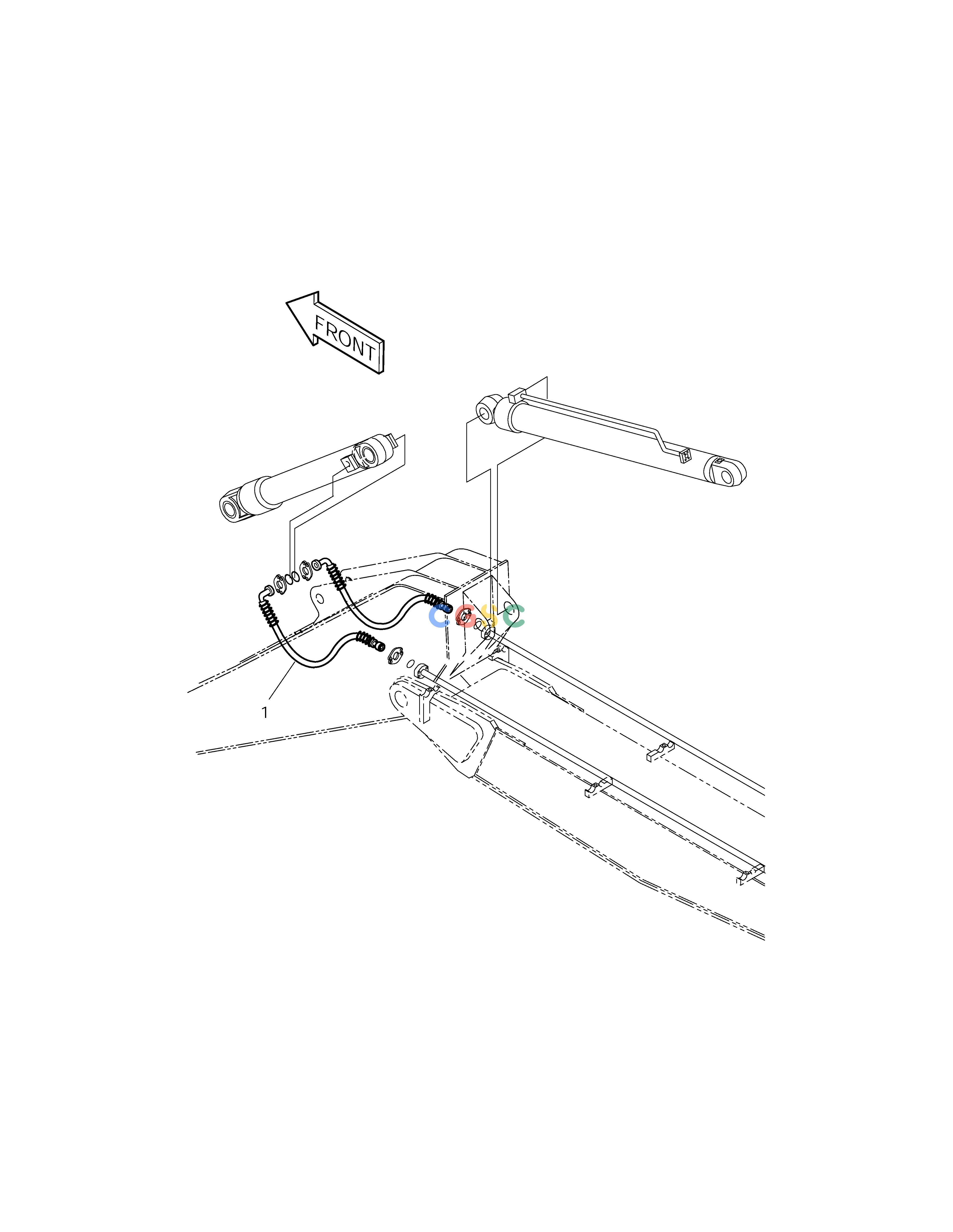 斗山零件查询ARM PIPING-ARM 2.9m(ARTI.BOOM) SOLAR 225LC-V Doosan parts catalog online