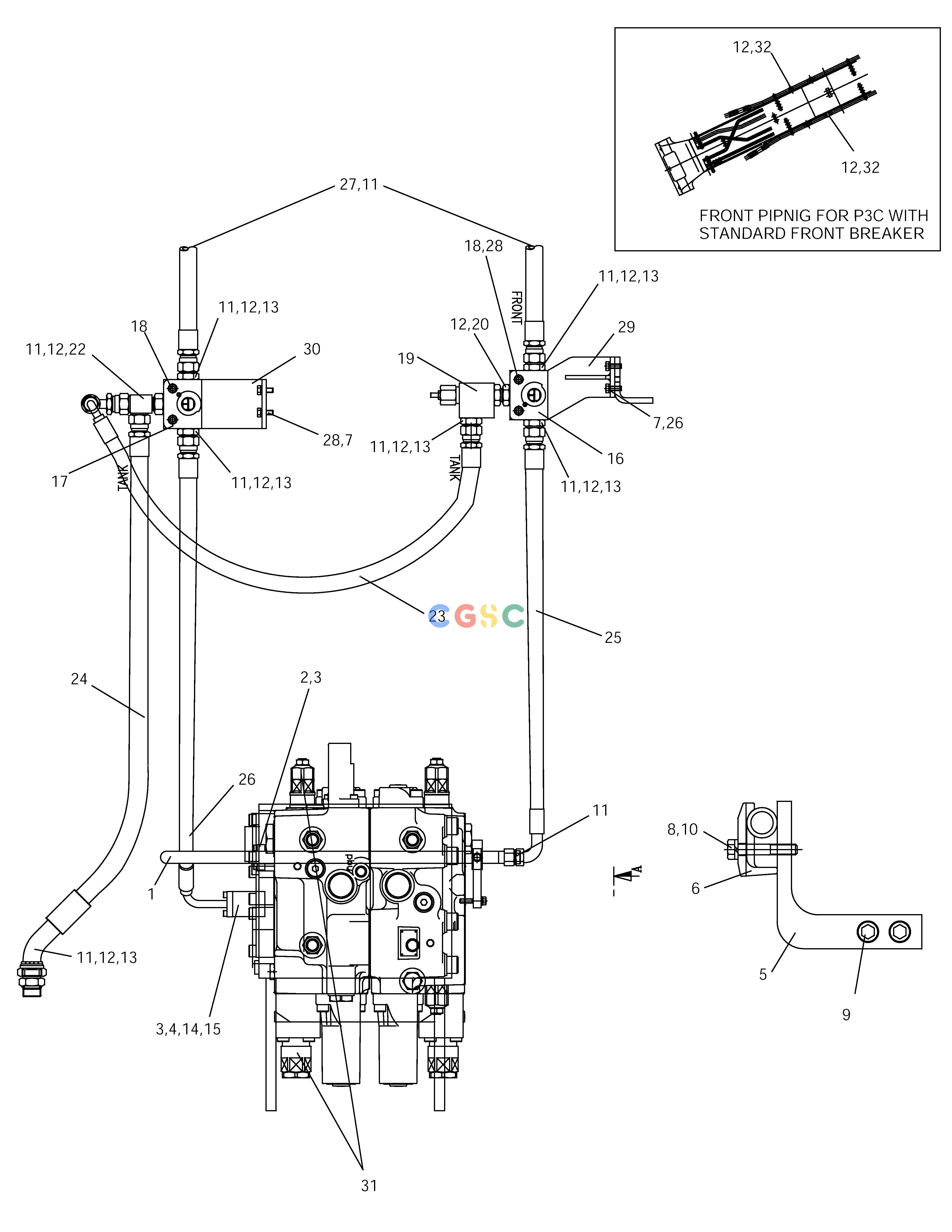 斗山零件查询MAIN PIPING-PE3C SOLAR 225LC-V Doosan parts catalog online