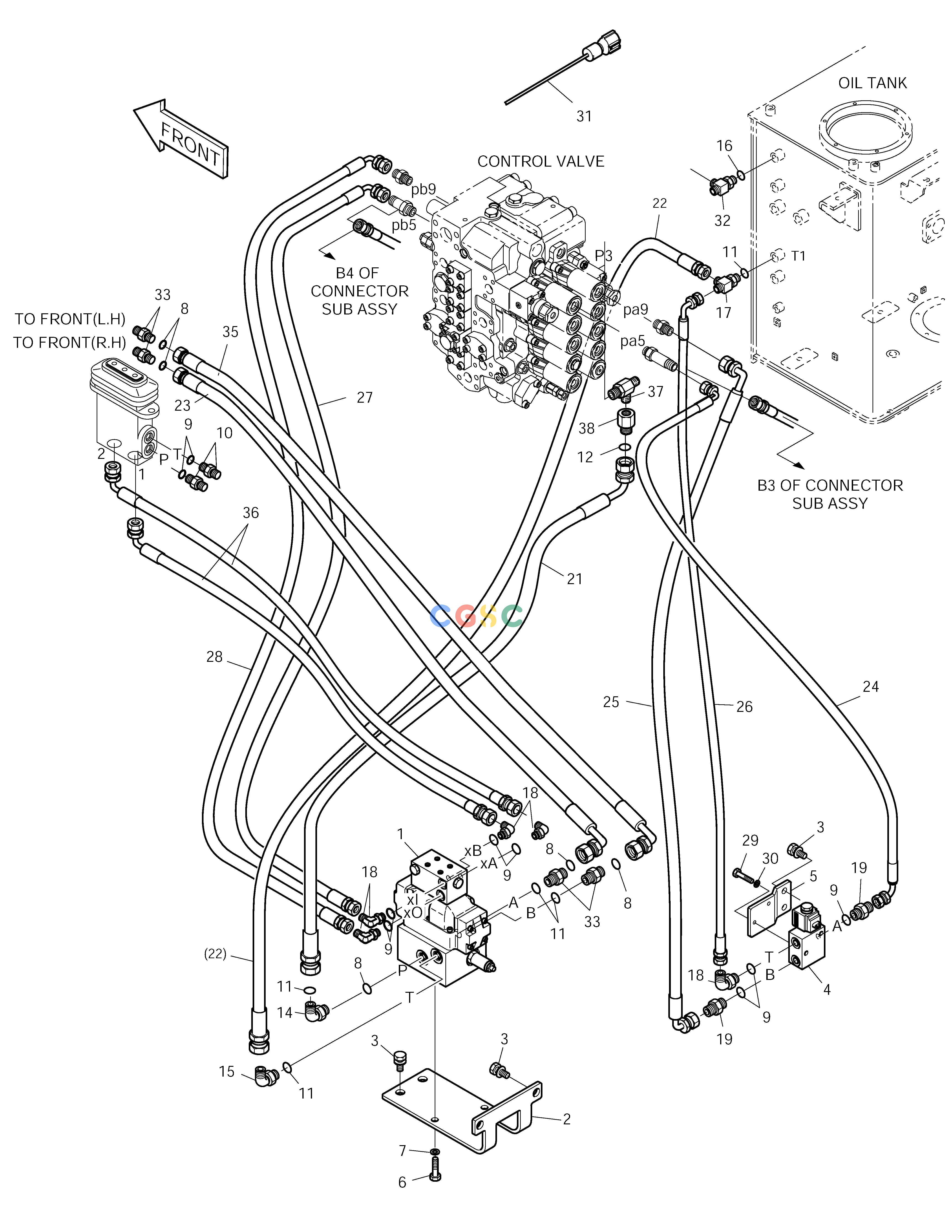 斗山零件查询MAIN PIPING-PRO-ARTI. SOLAR 225LC-V Doosan parts catalog online