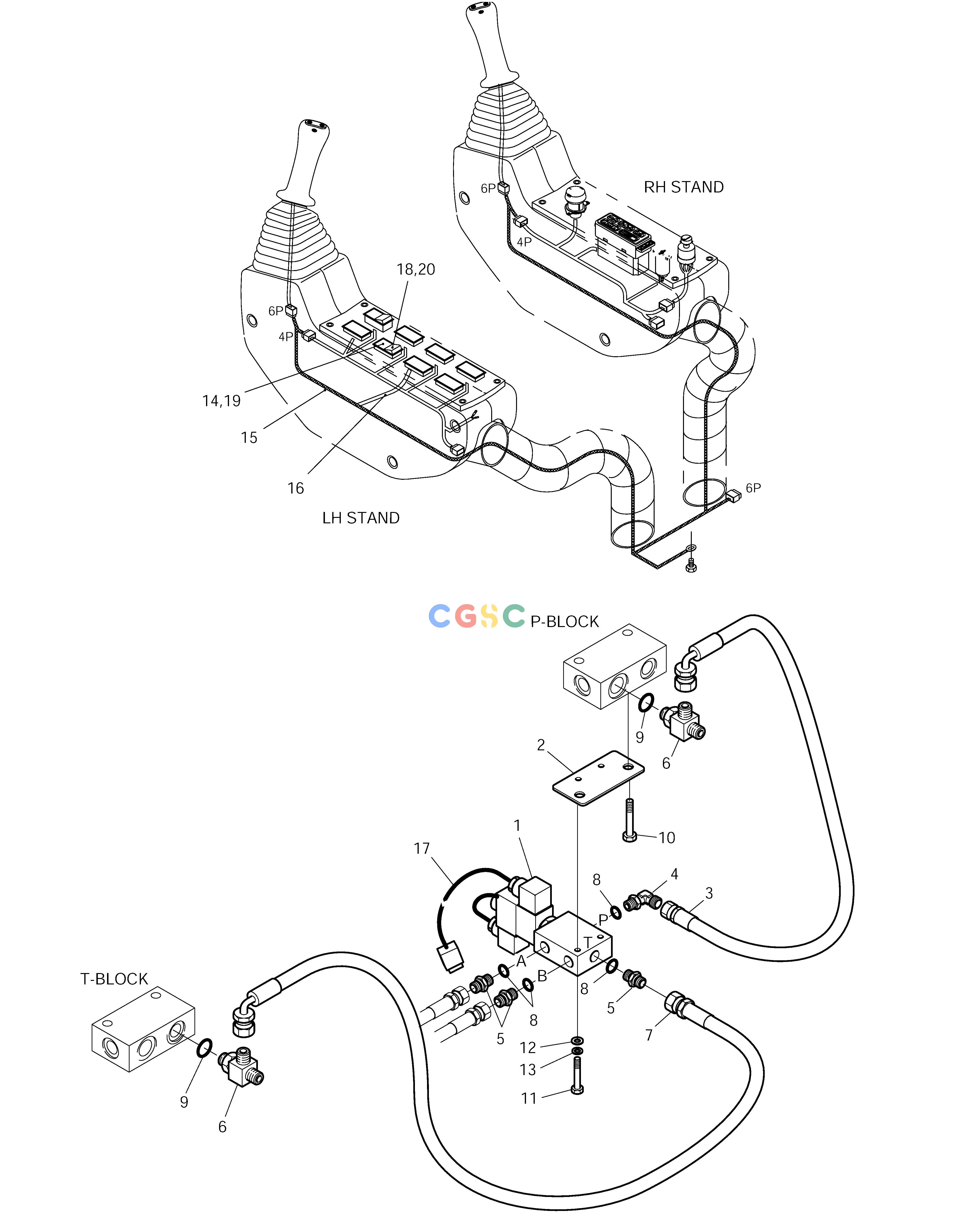 斗山零件查询JOYSTICK PILOT-E3C SOLAR 225LC-V Doosan parts catalog online