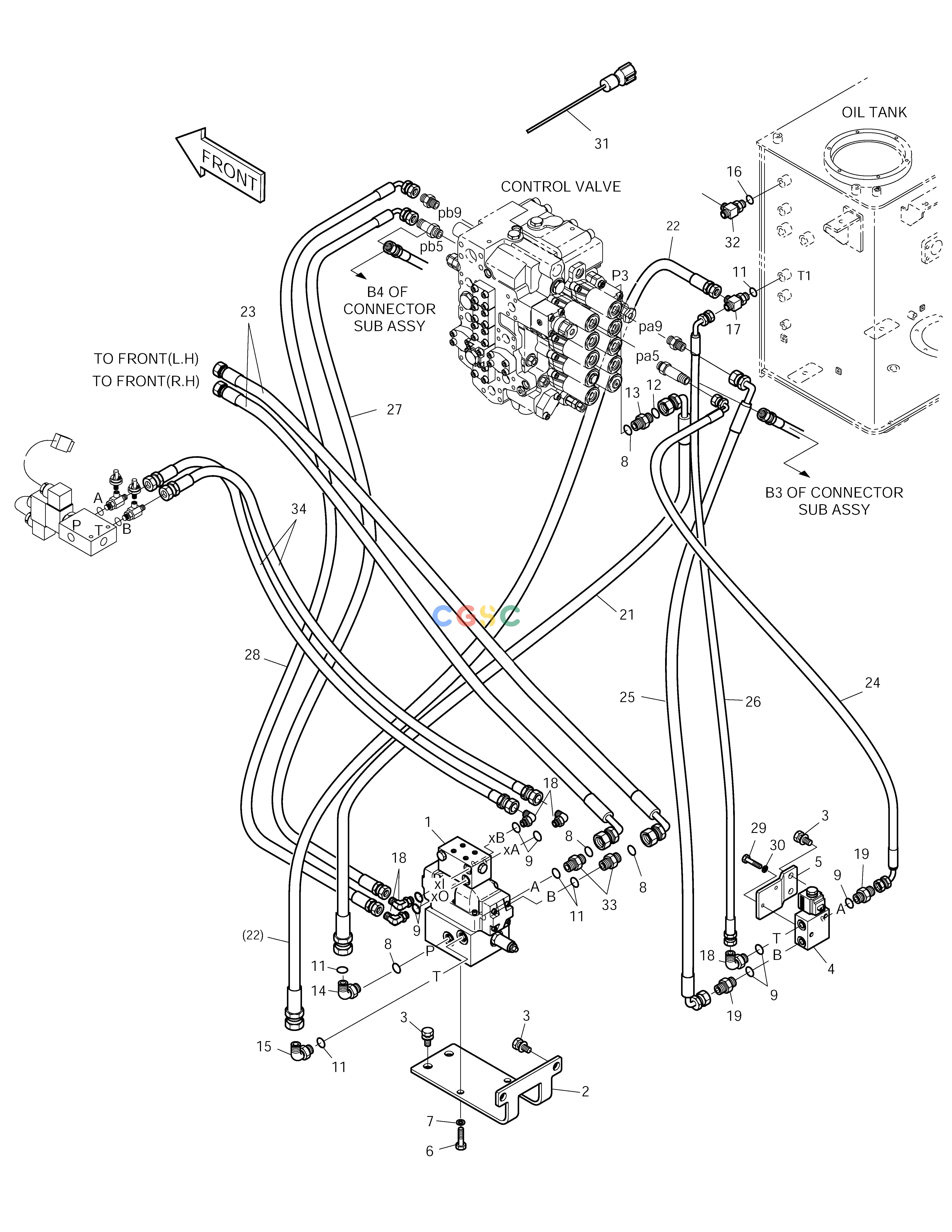 斗山零件查询MAIN PIPING-ERO SOLAR 225LC-V Doosan parts catalog online