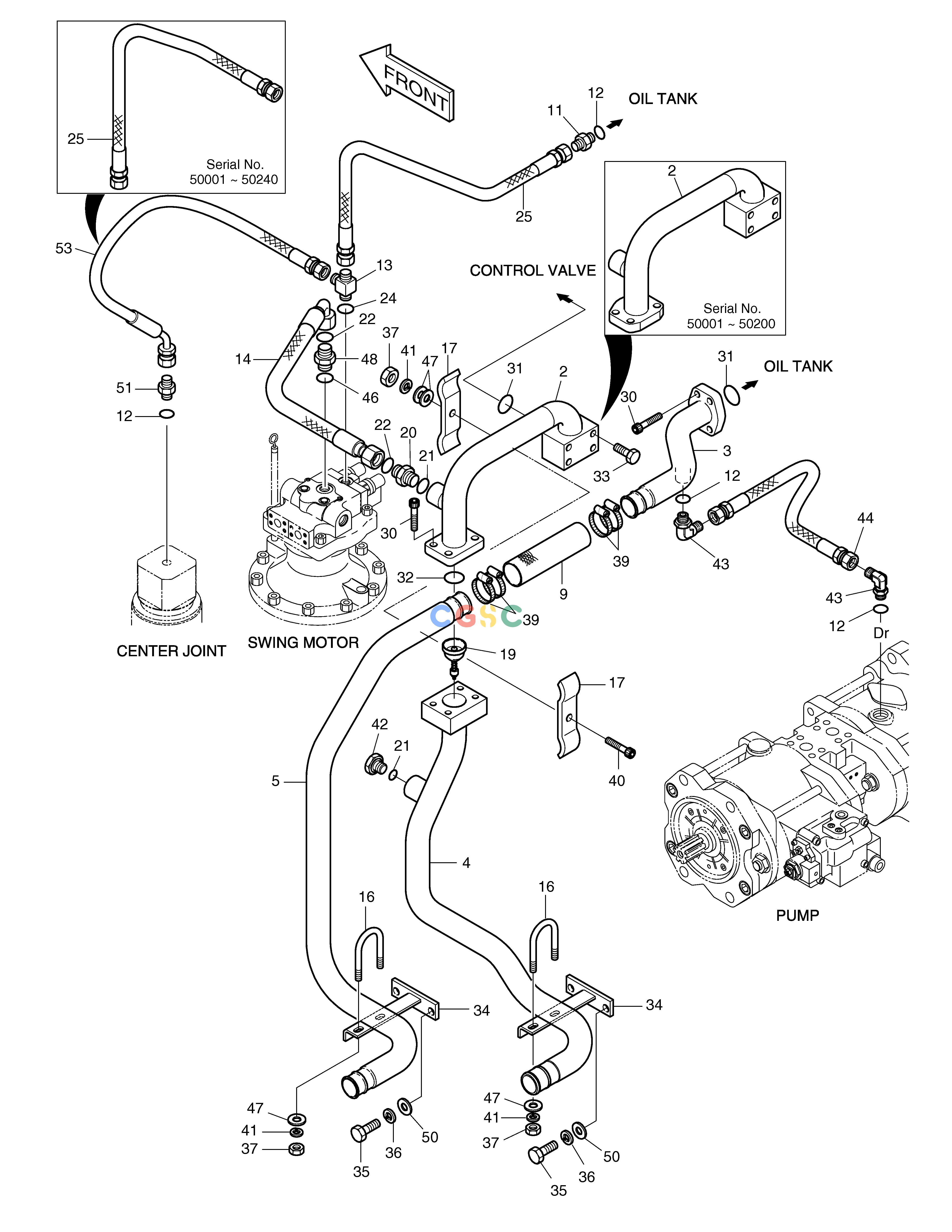 斗山零件查询OIL COOLER PIPING(2) SOLAR 140LC-V Doosan parts catalog online