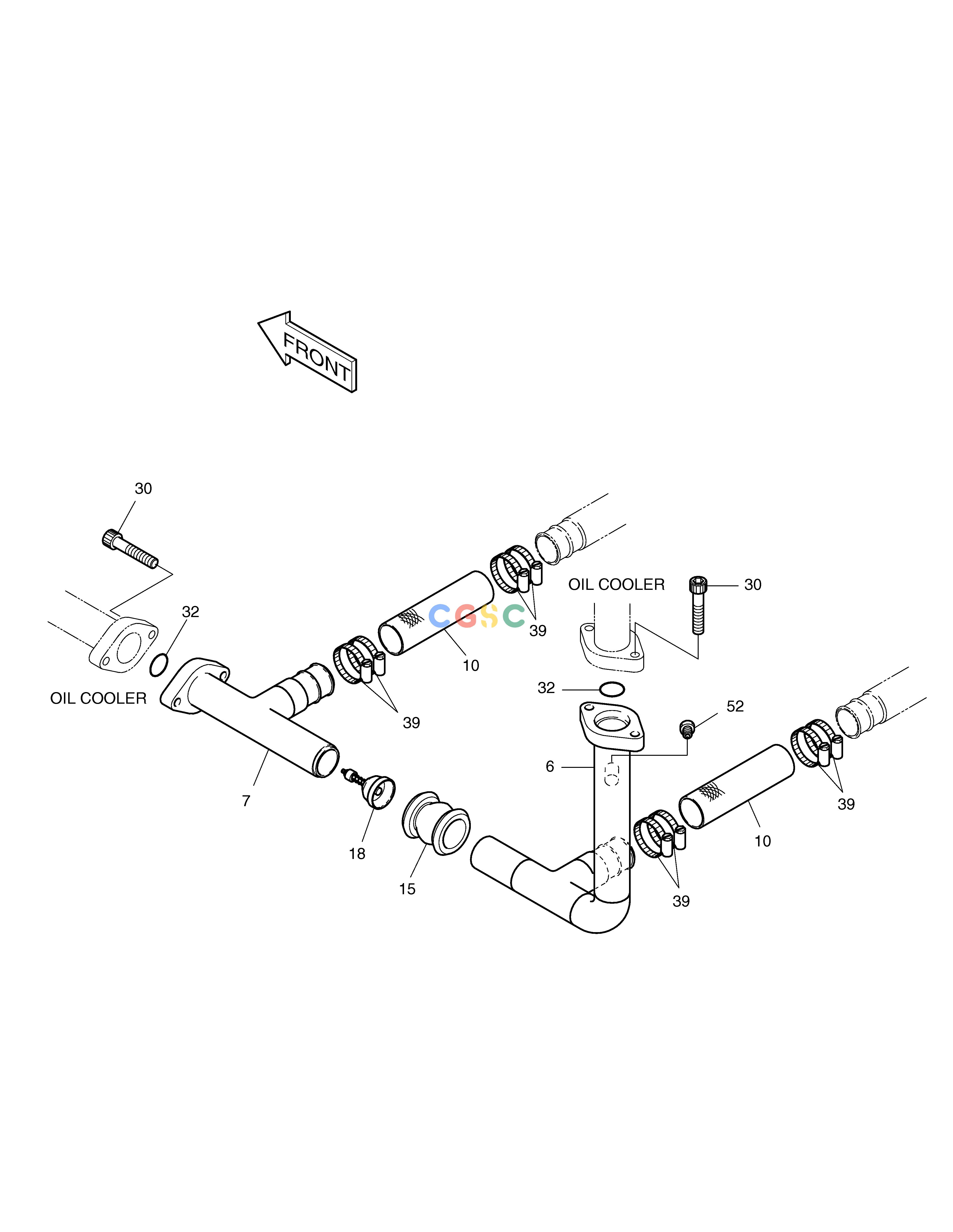 斗山零件查询OIL COOLER PIPING(3) SOLAR 140LC-V Doosan parts catalog online