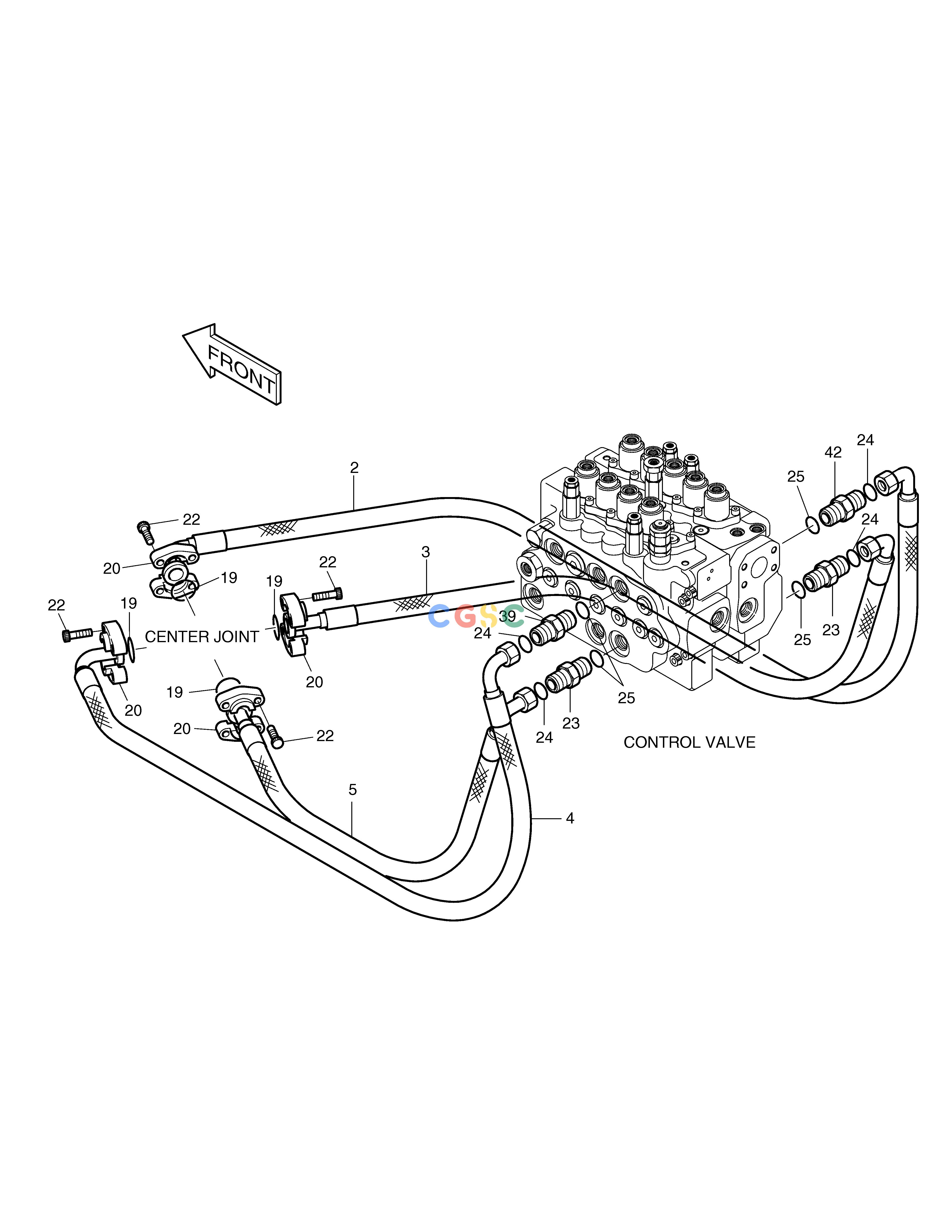斗山零件查询MAIN PIPING(3)-TRAVEL SOLAR 140LC-V Doosan parts catalog online