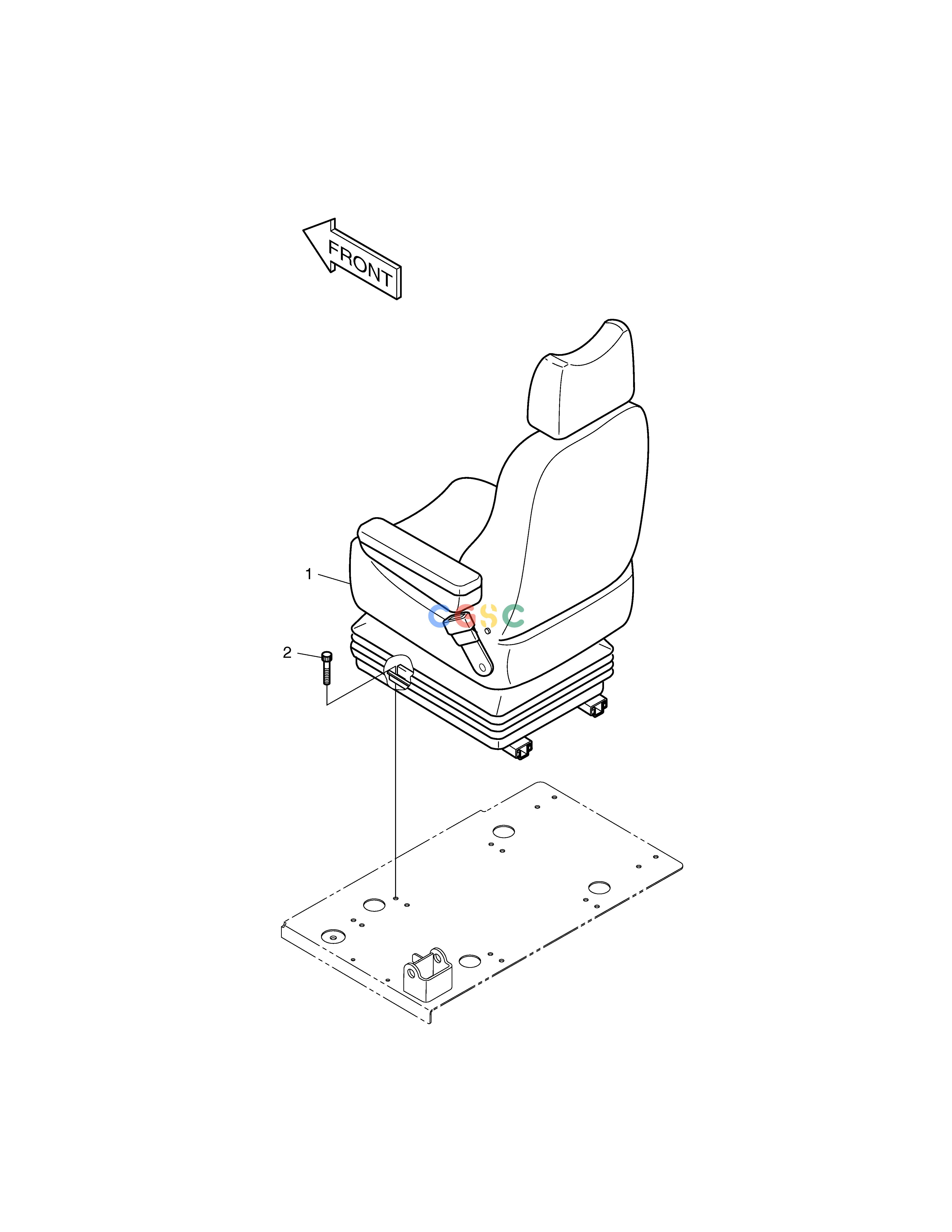 斗山零件查询SEAT MOUNTING SOLAR 140LC-V Doosan parts catalog online