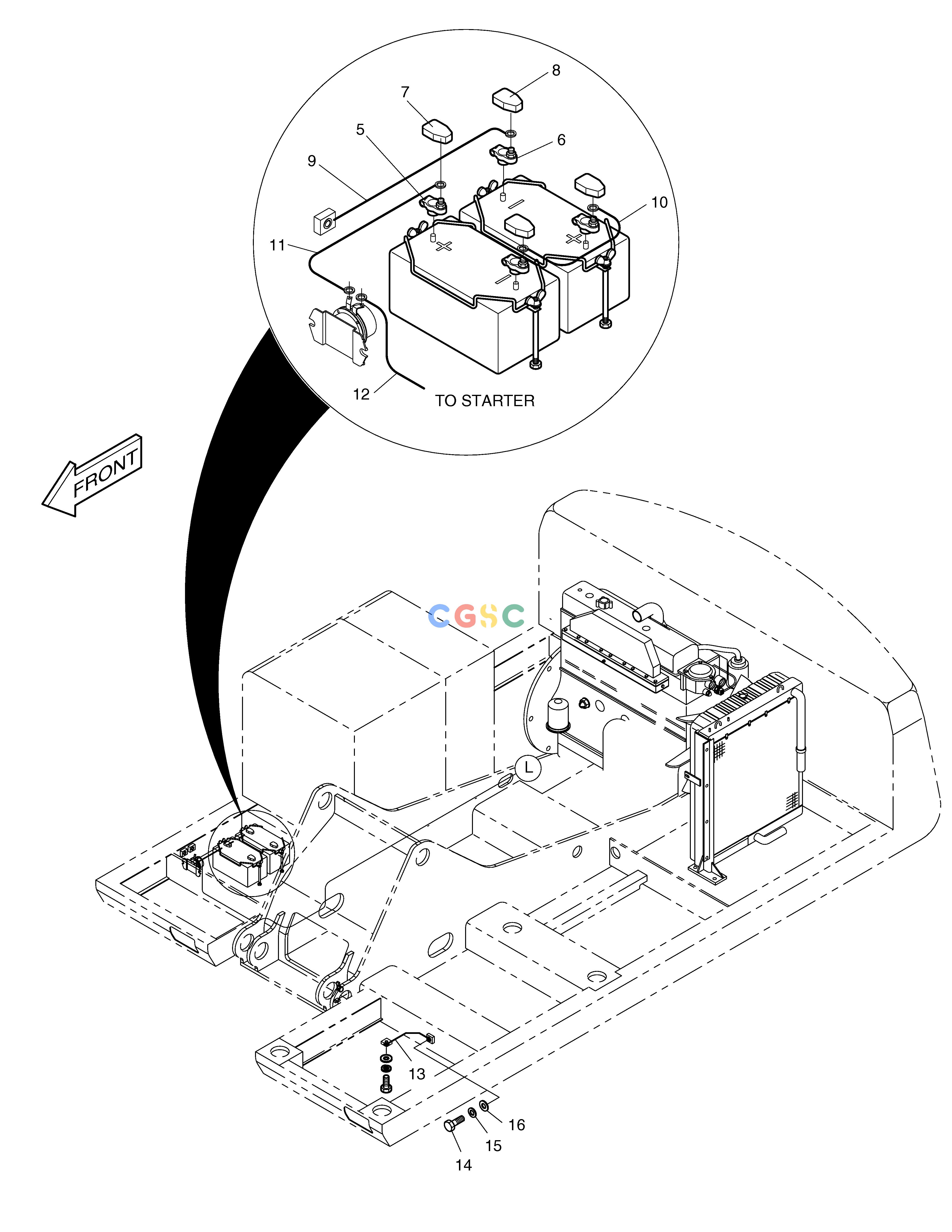 斗山零件查询ELECTRIC WIRING(1)-BATTERY SOLAR 140LC-V Doosan parts catalog online