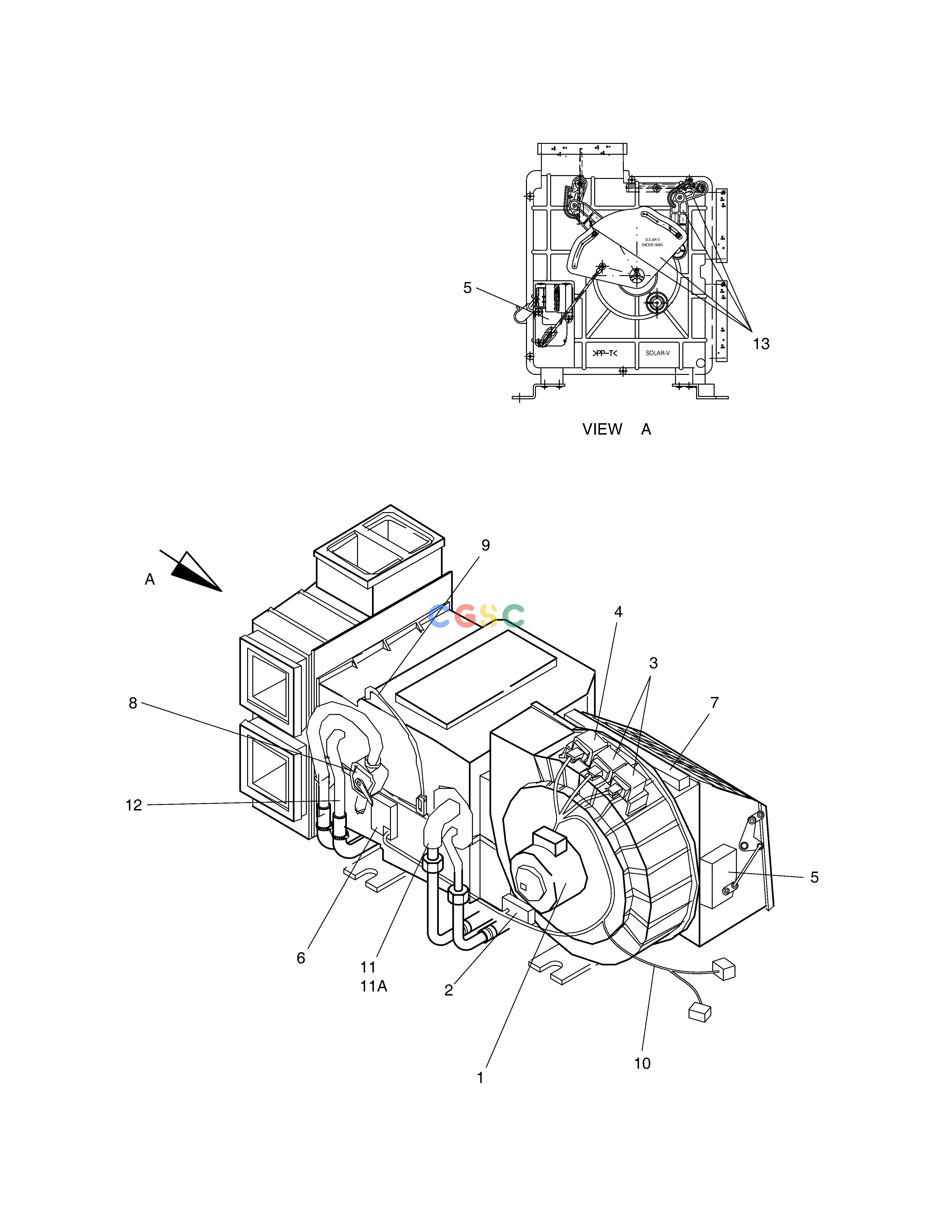 斗山零件查询AIRCON UNIT SOLAR 140LC-V Doosan parts catalog online
