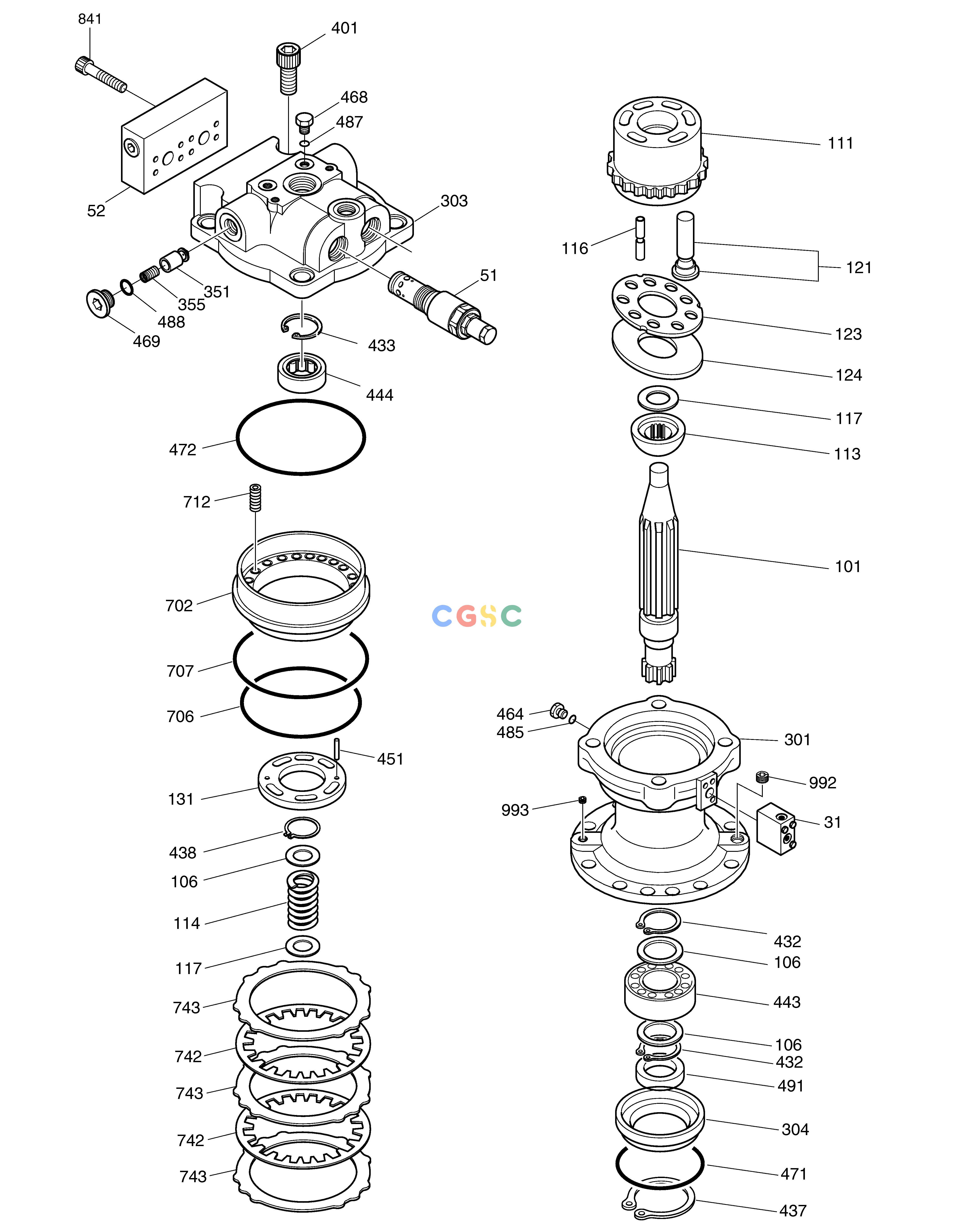 斗山零件查询SWING MOTOR SOLAR 140LC-V Doosan parts catalog online
