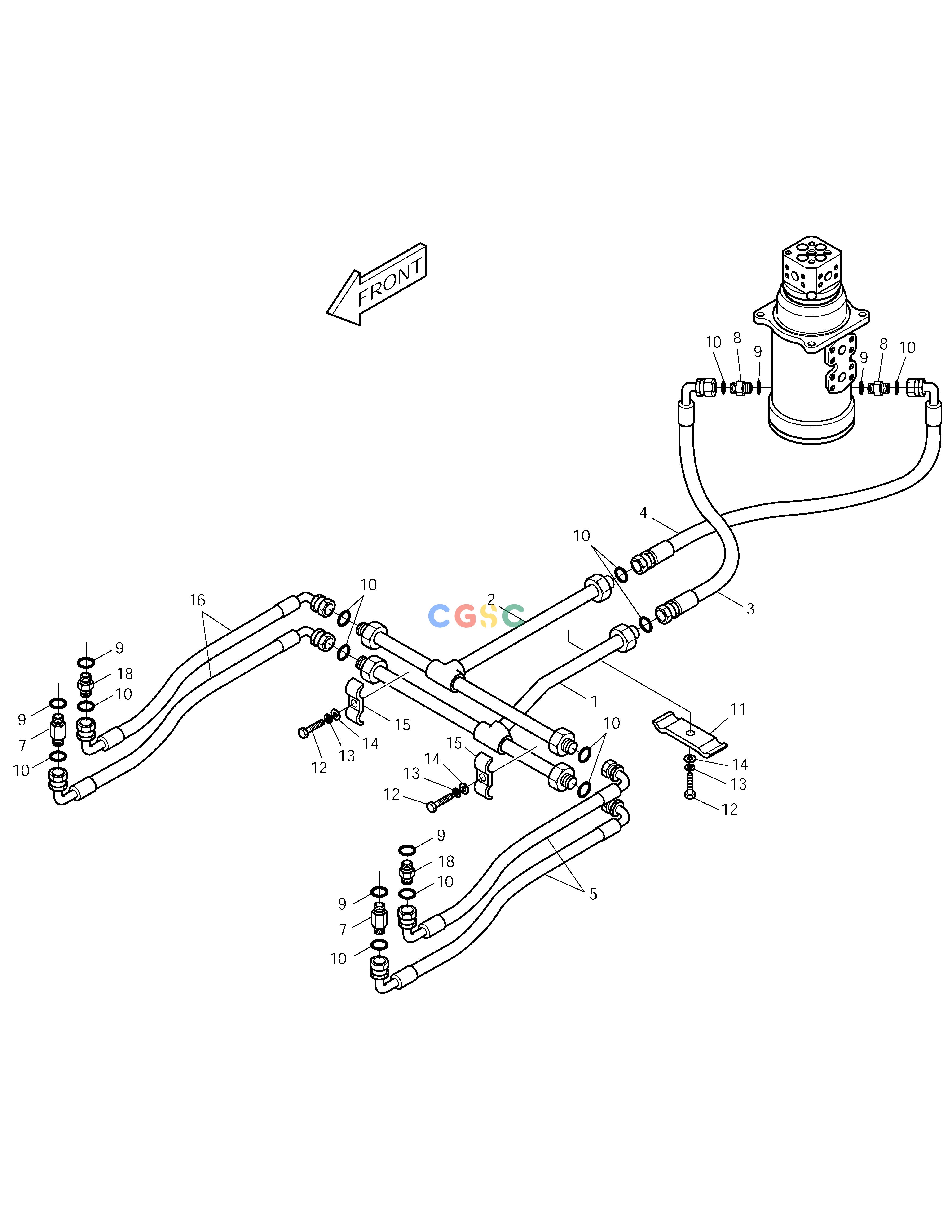 斗山零件查询DOZER PIPING SOLAR 140LC-V Doosan parts catalog online