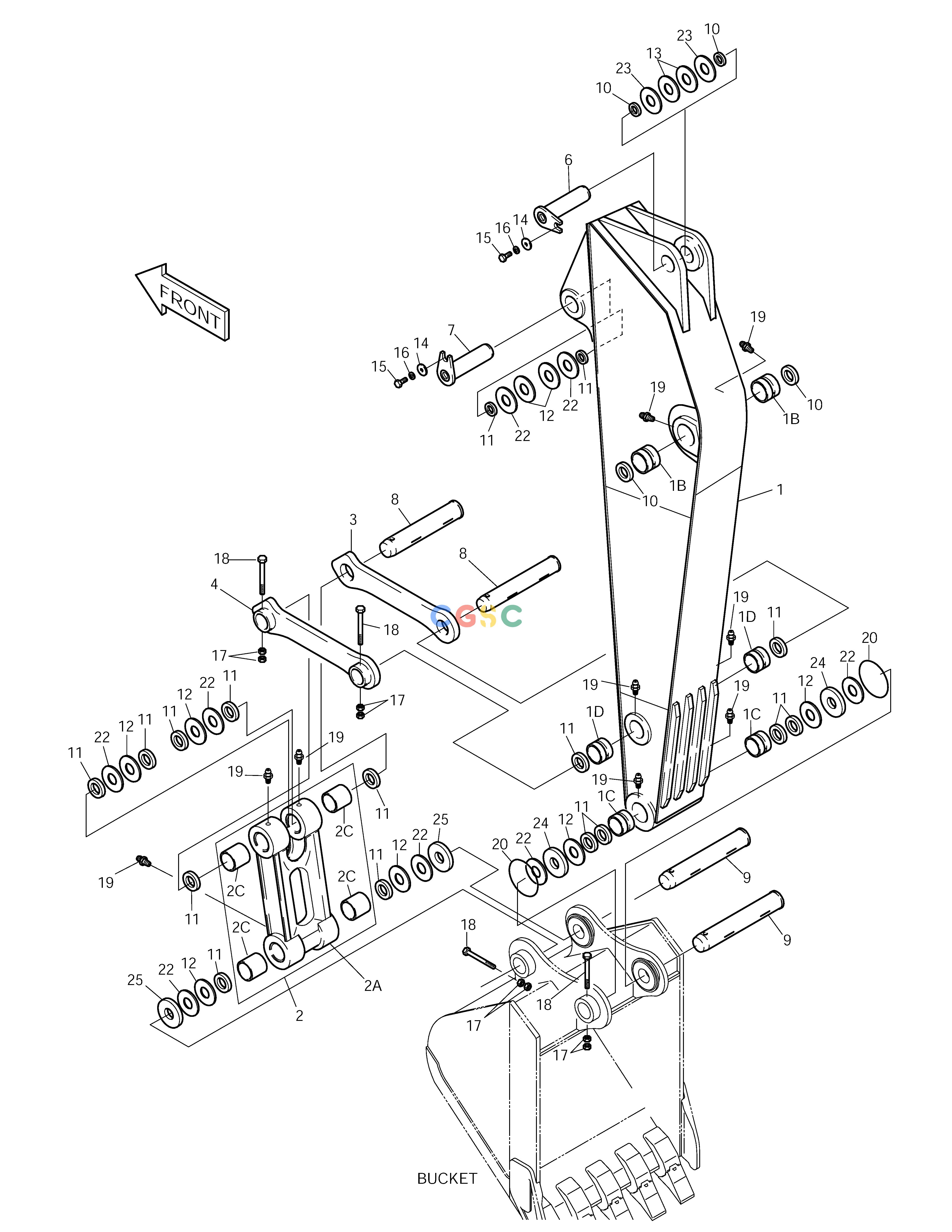 斗山零件查询ARM-1.9m SOLAR 140LC-V Doosan parts catalog online
