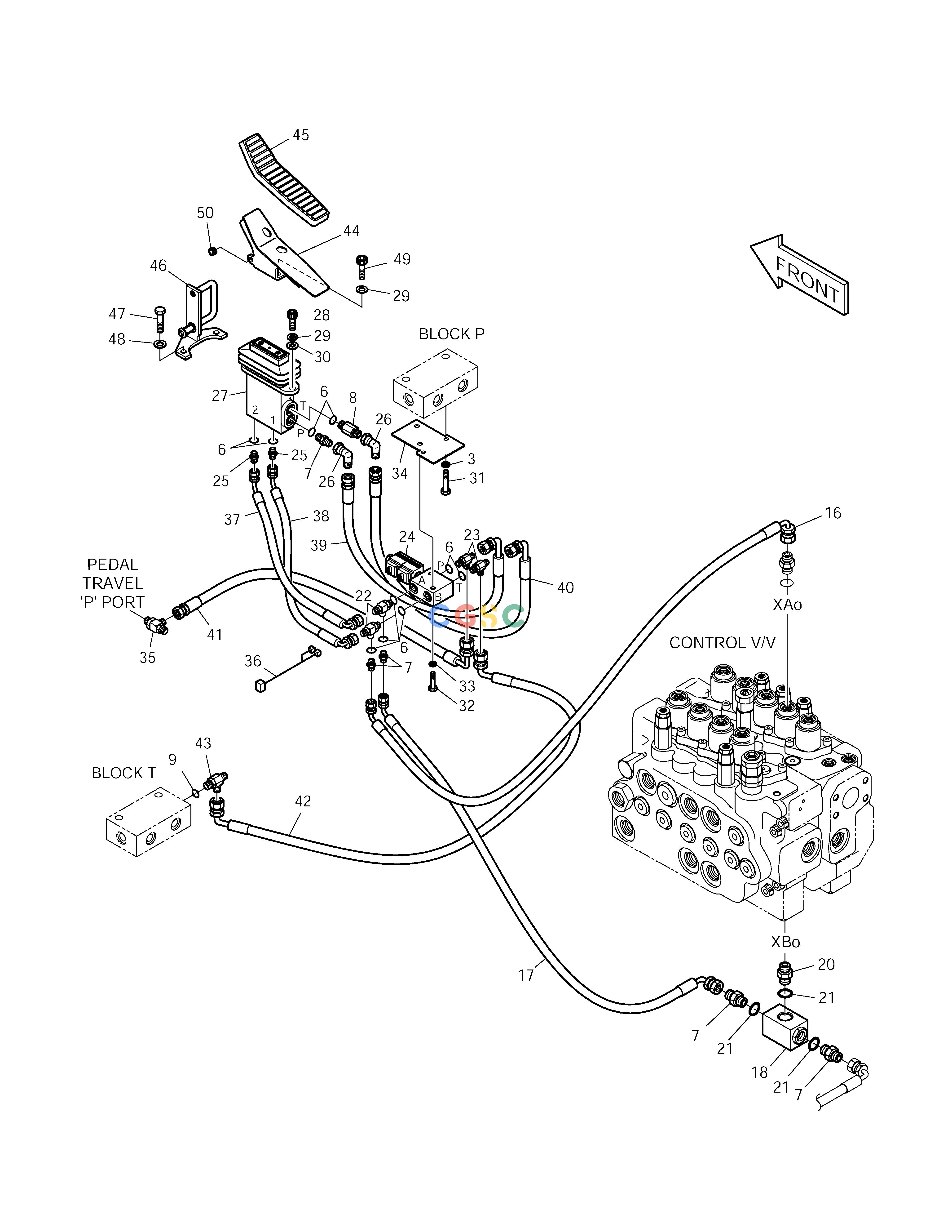 斗山零件查询PILOT PIPING-P3C-MONO SOLAR 140LC-V Doosan parts catalog online