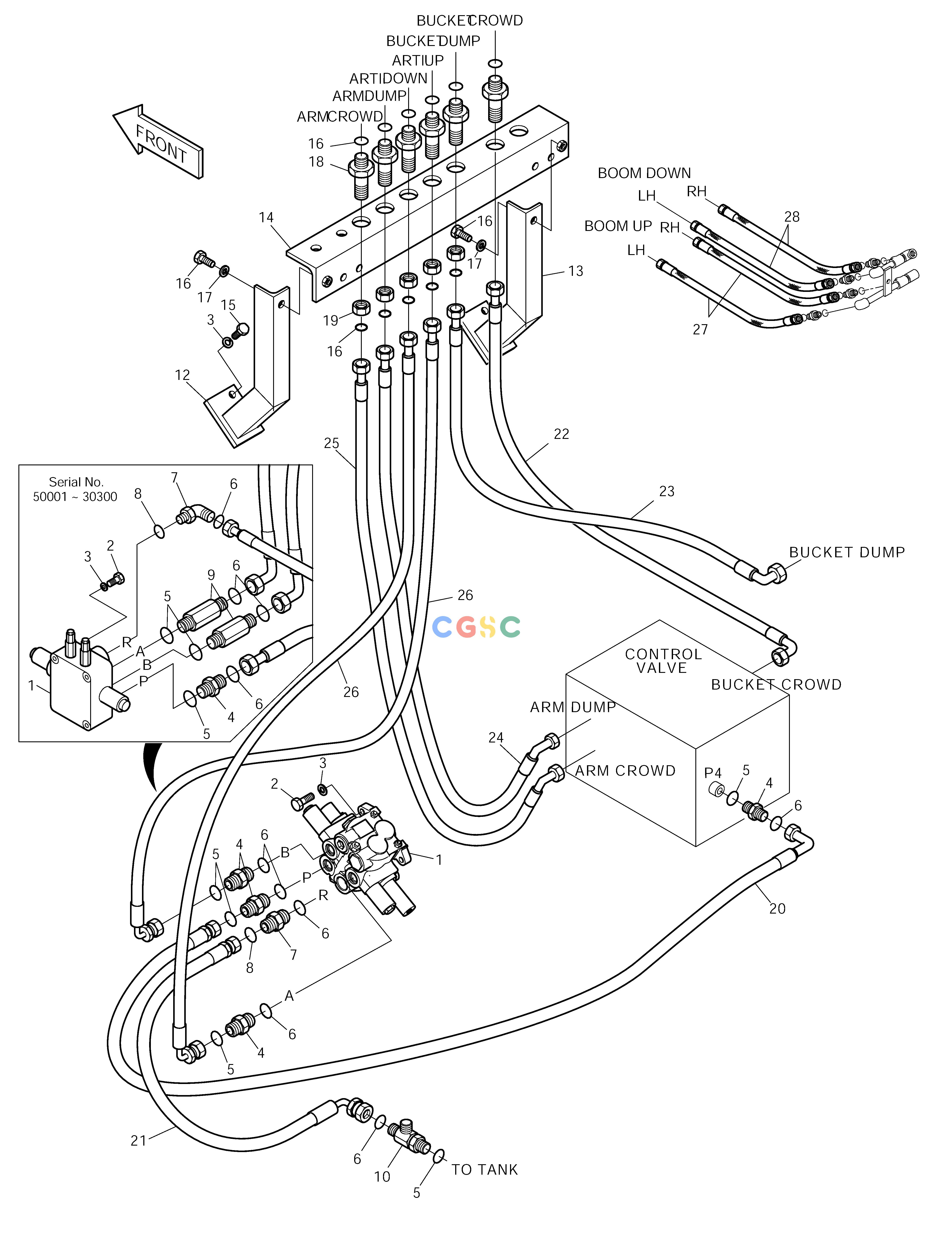 斗山零件查询MAIN PIPING-ARTI.BOOM SOLAR 140LC-V Doosan parts catalog online