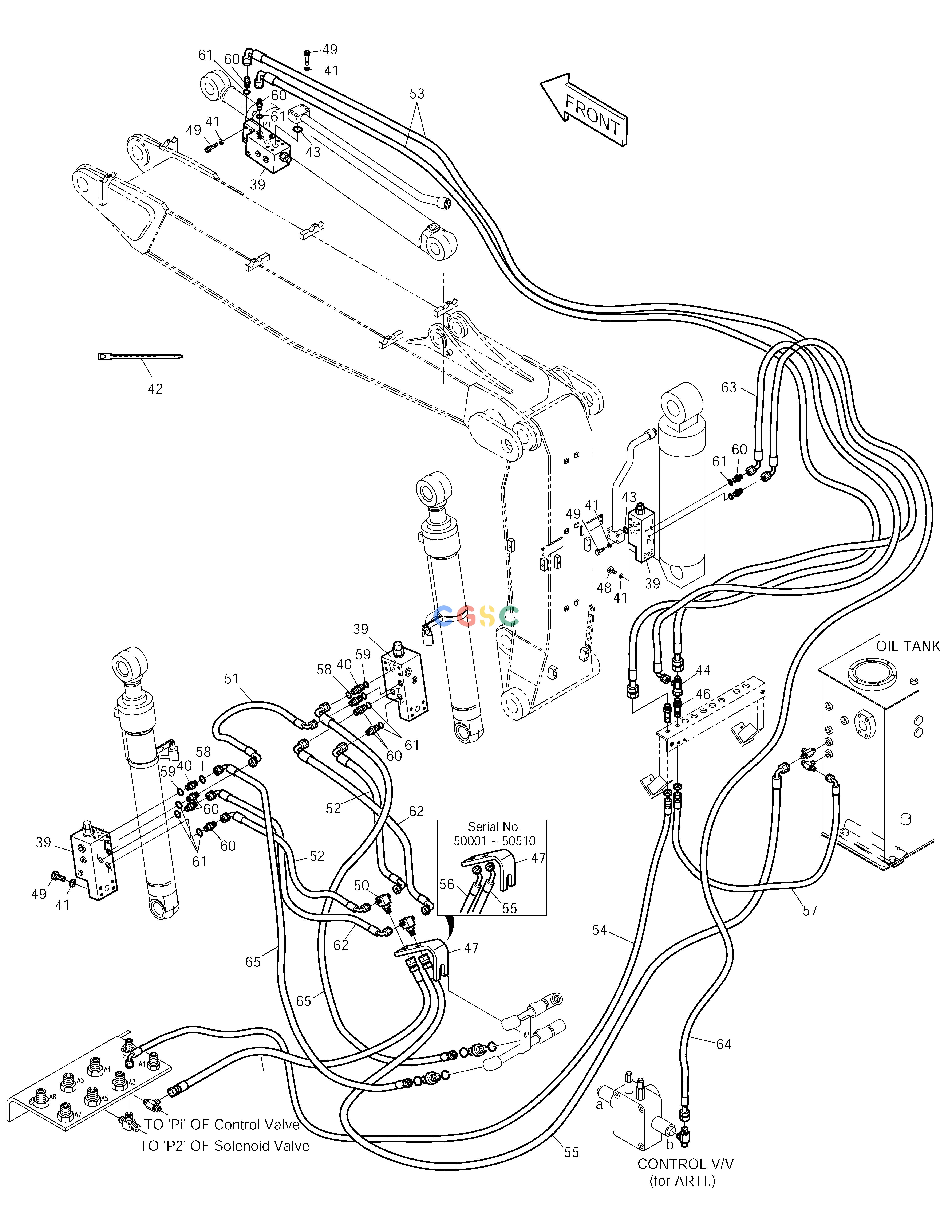 斗山零件查询LOCK VALVE PIPING-ARTI.BOOM SOLAR 140LC-V Doosan parts catalog online