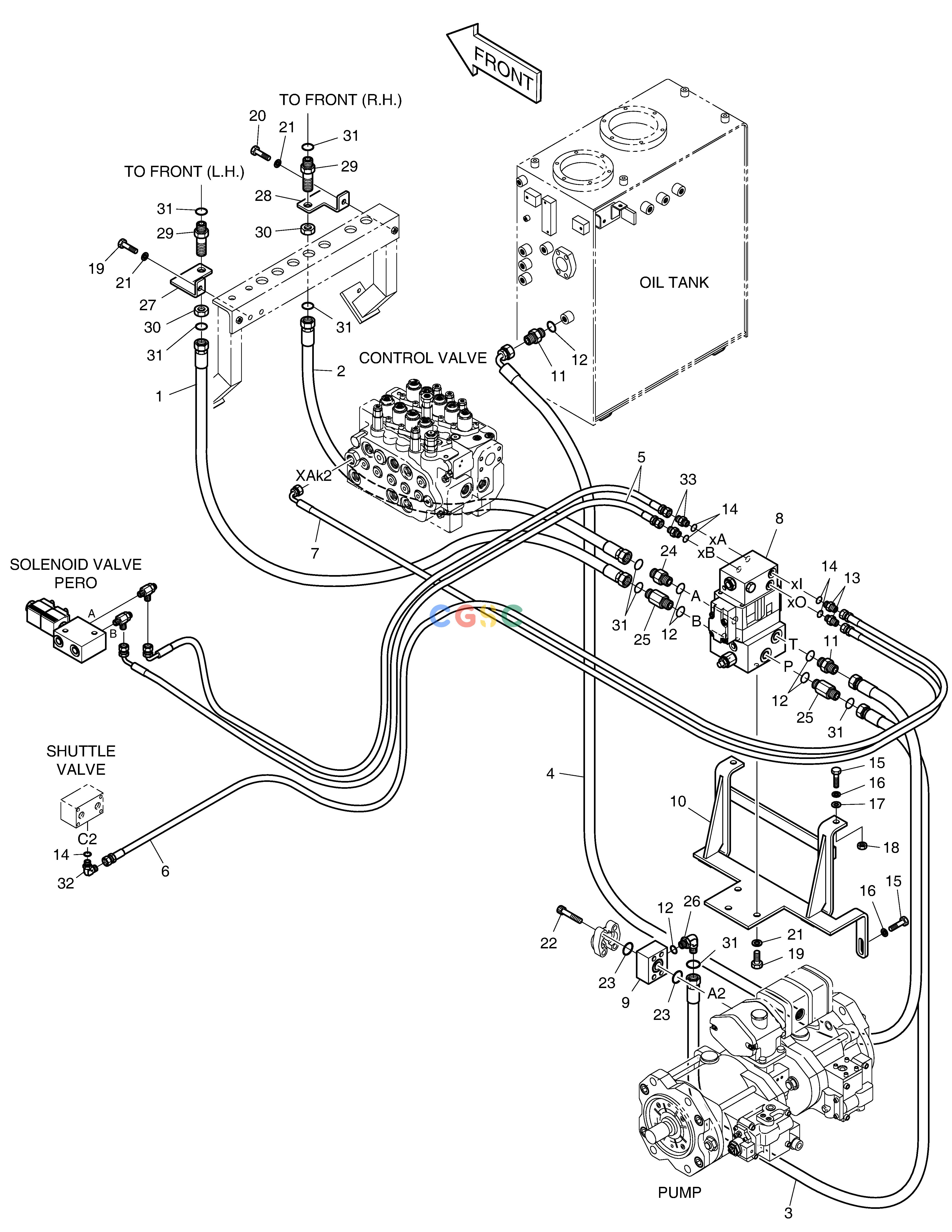 斗山零件查询MAIN PIPING-ROTATING&TILTING&ARTI. BOOM SOLAR 140LC-V Doosan parts catalog online
