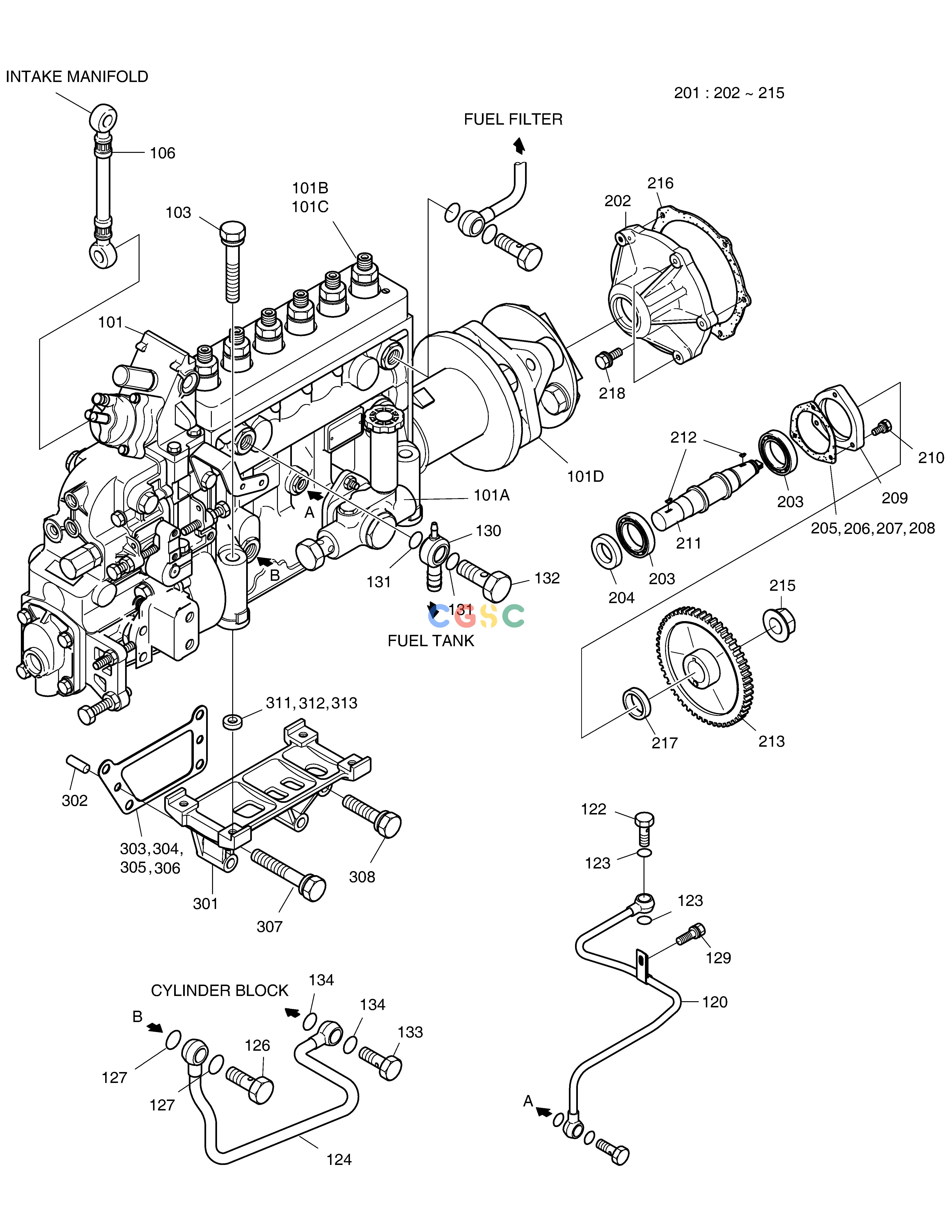 斗山零件查询INJECTION PUMP MEGA 400-V (CHINA) Doosan parts catalog online